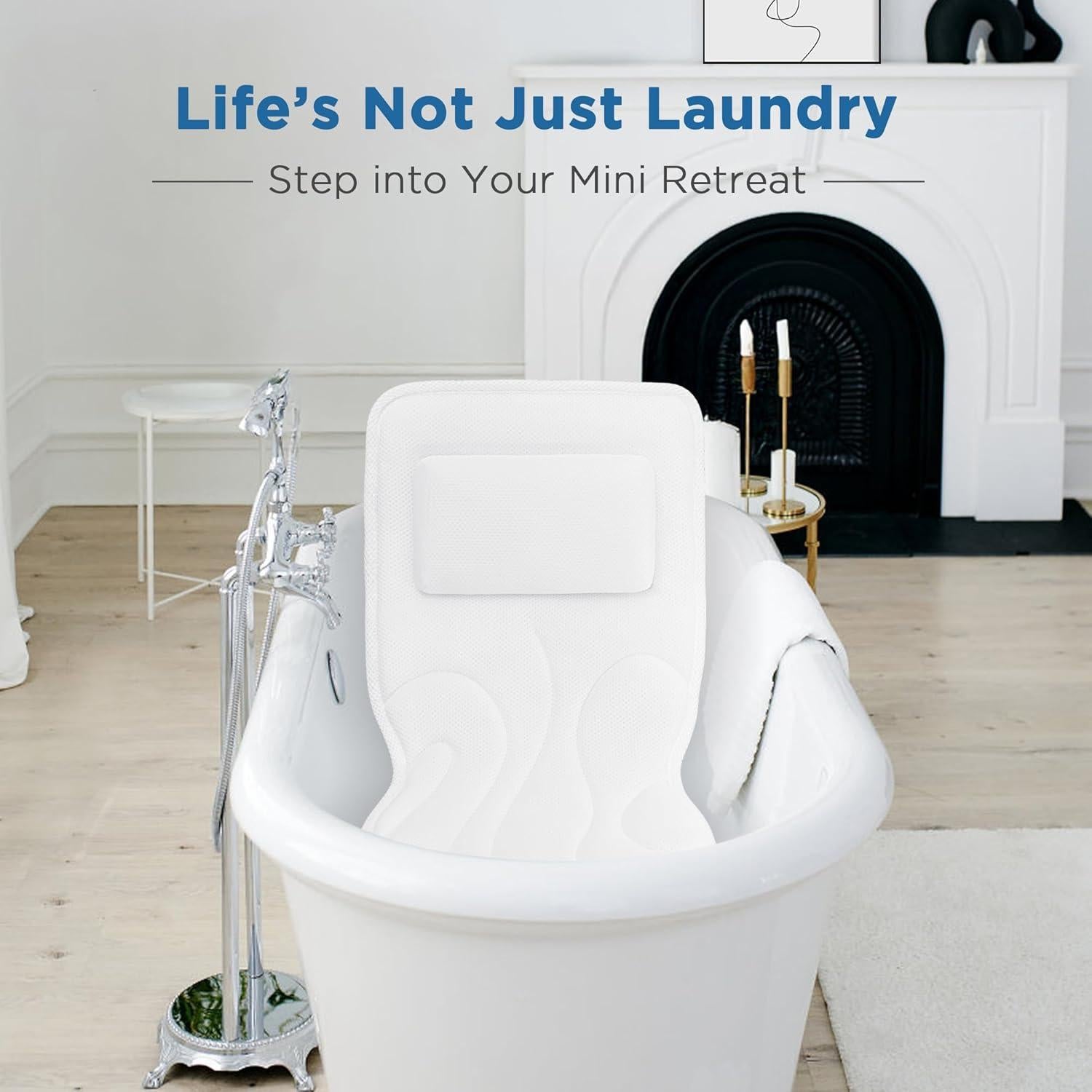 Almohada de Baño Ergonómica Vanstormy 137 cm - Soporte Completo