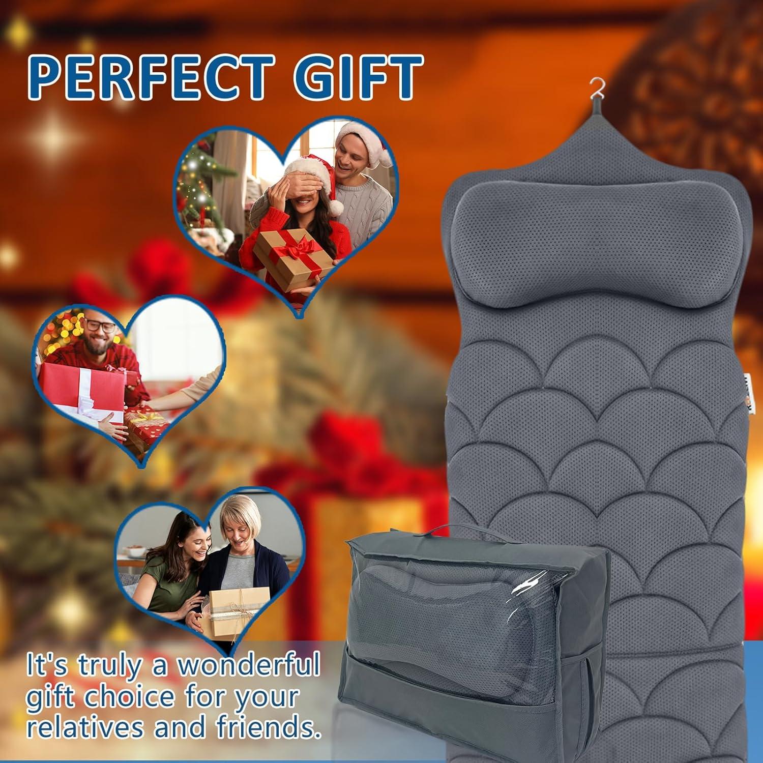 Almohada de Baño Completo REEZEIVI con 13 Ventosas Antideslizantes