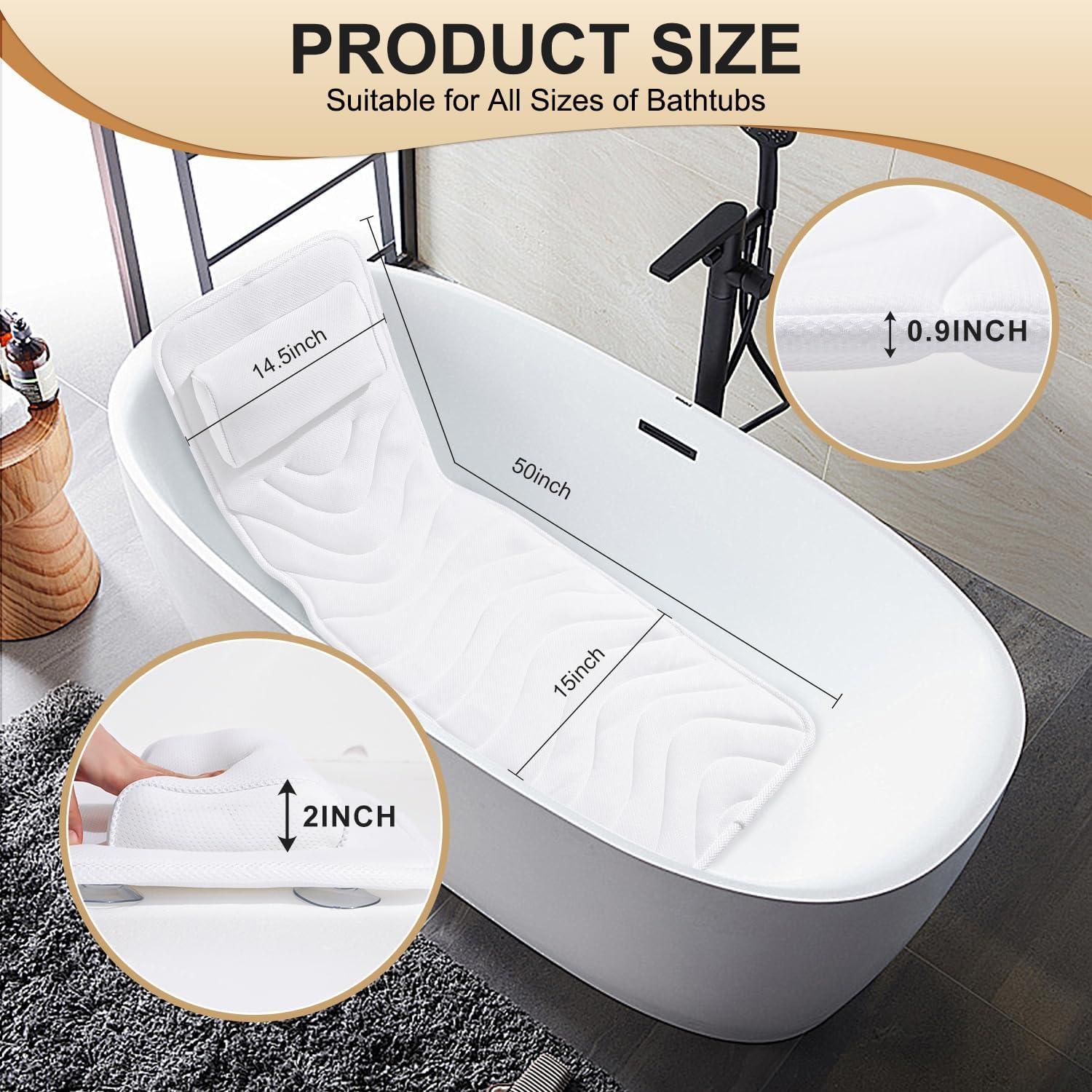 Almohada de Baño Completo Idle Hippo 127x38 cm Antideslizante