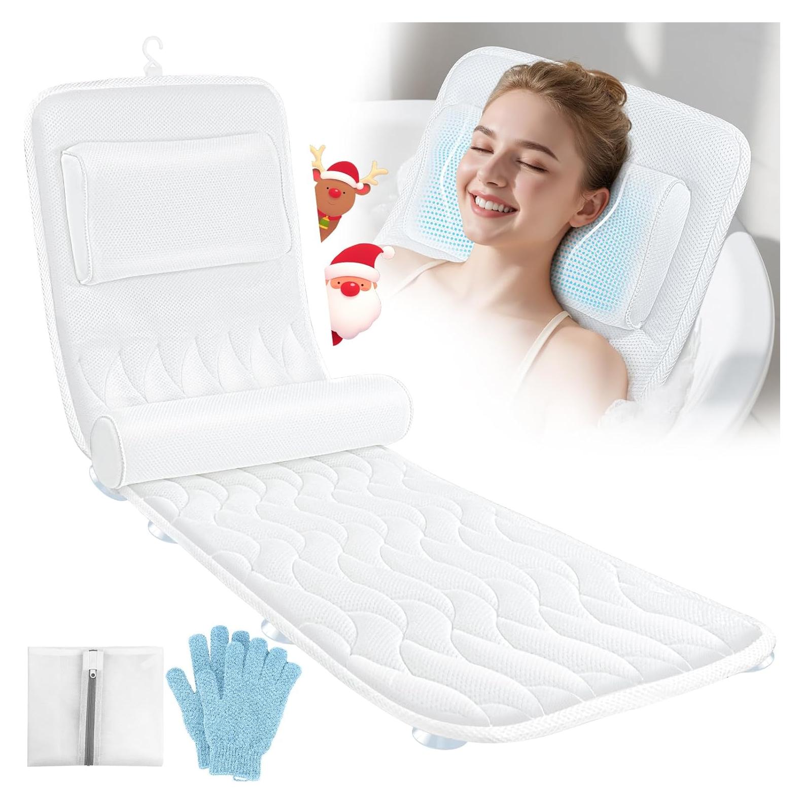 Almohada de Baño Ciavca 130x42 cm con Soporte Lumbar Ajustable