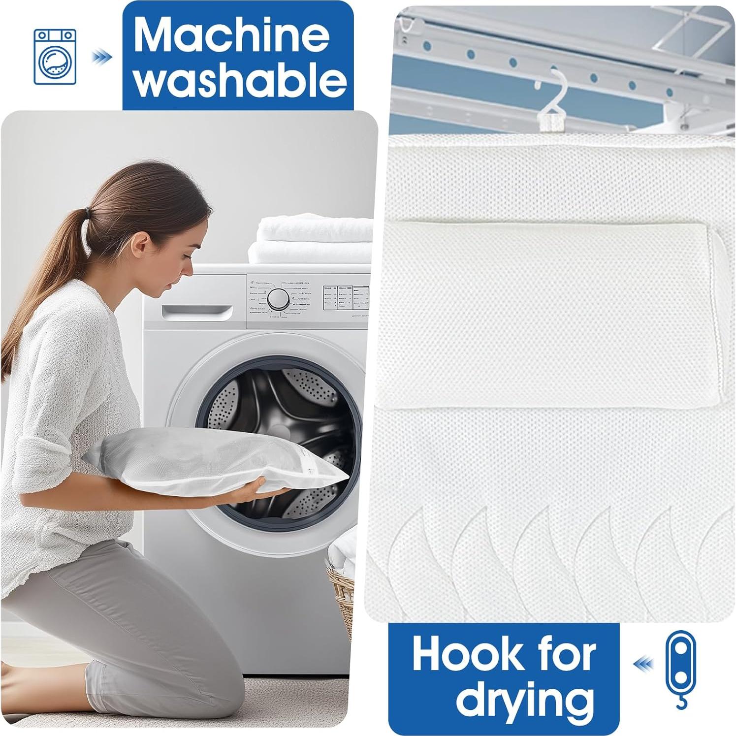 Almohada de Baño Ciavca 130x42 cm con Soporte Lumbar Ajustable