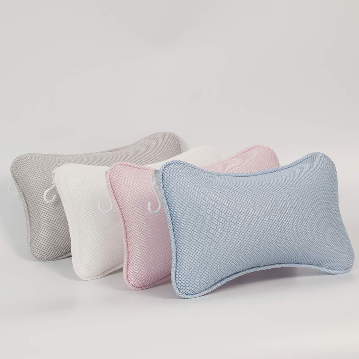 Almohada de Baño Milisten Rosa con Ventosas - Soporte para Cuello