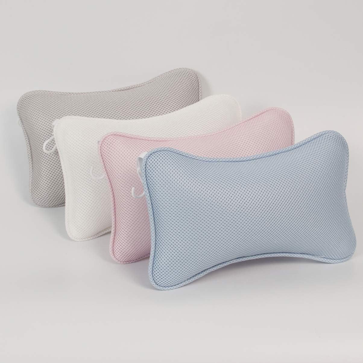 Almohada de Baño Milisten Rosa con Ventosas - Soporte para Cuello