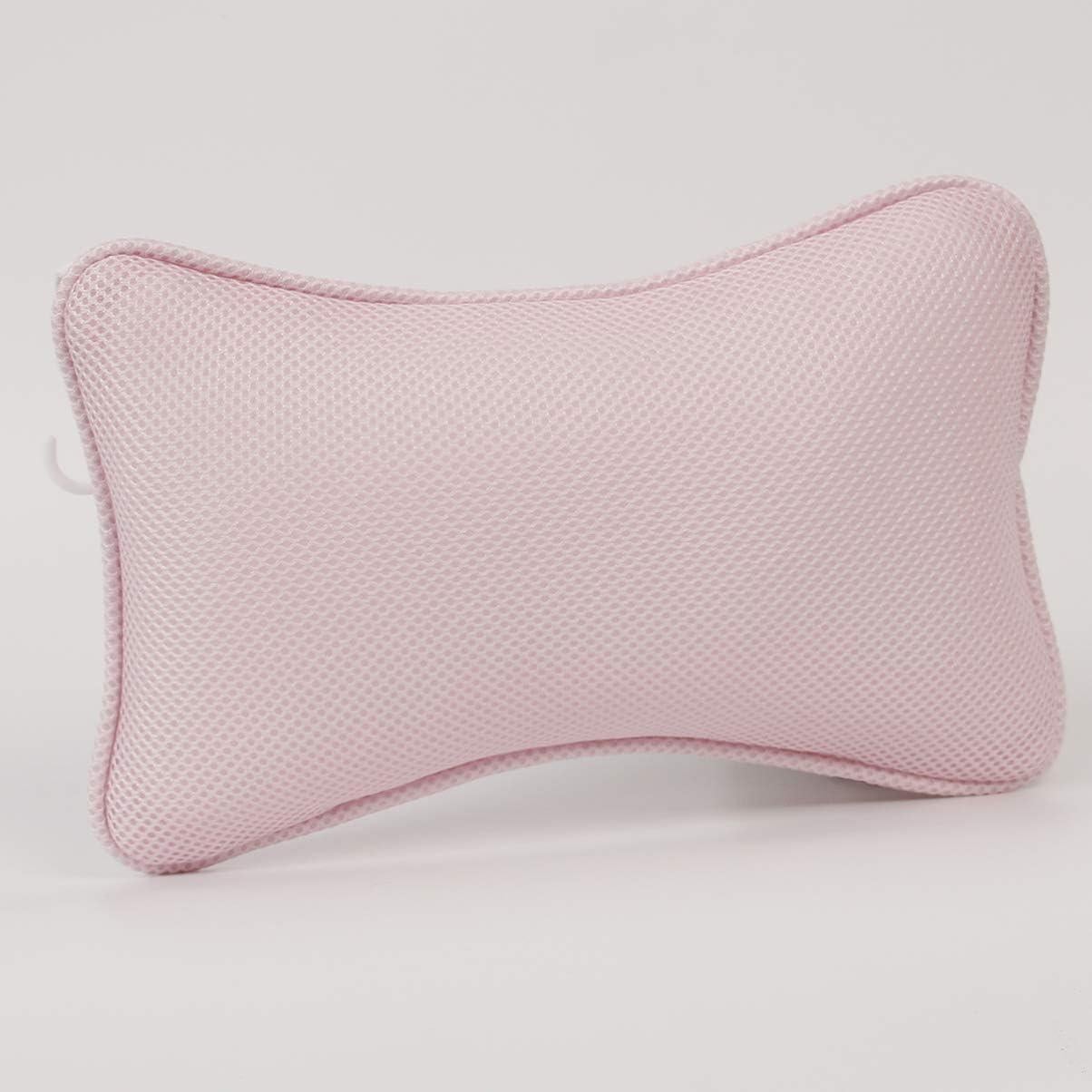 Almohada de Baño Milisten Rosa con Ventosas - Soporte para Cuello