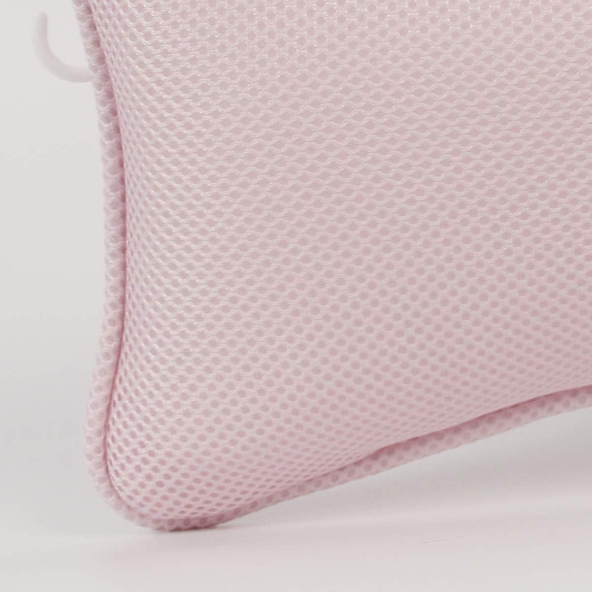 Almohada de Baño Milisten Rosa con Ventosas - Soporte para Cuello