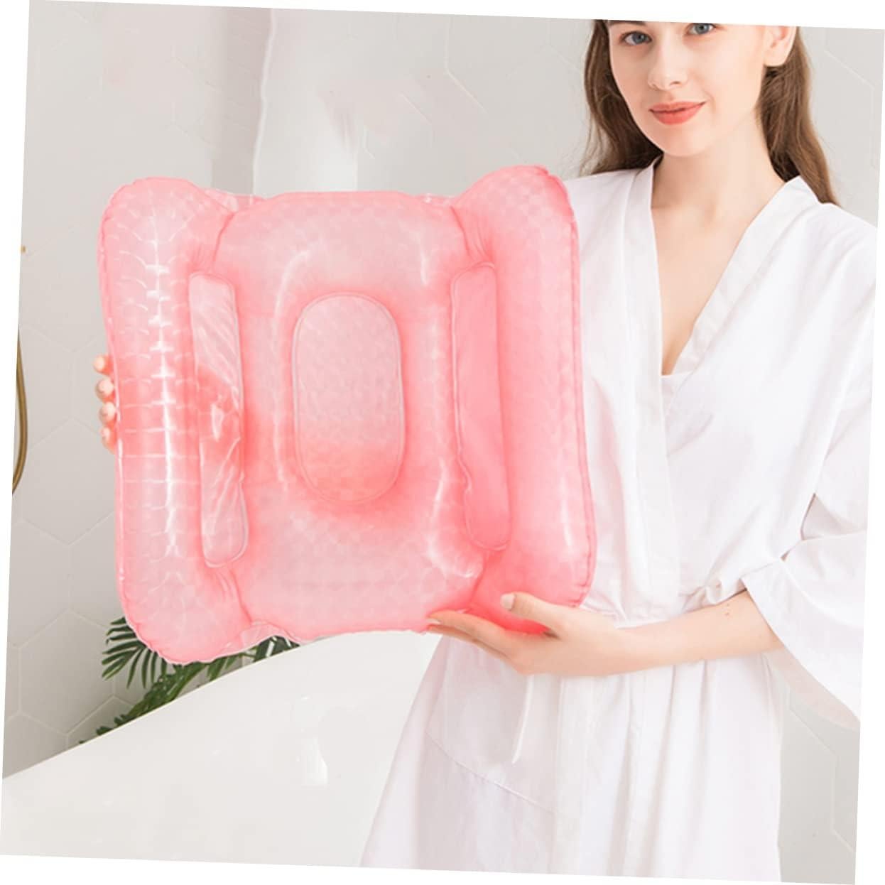 Cojín Inflable para Baño GAROZATION Rosa 56x46cm Ergonómico