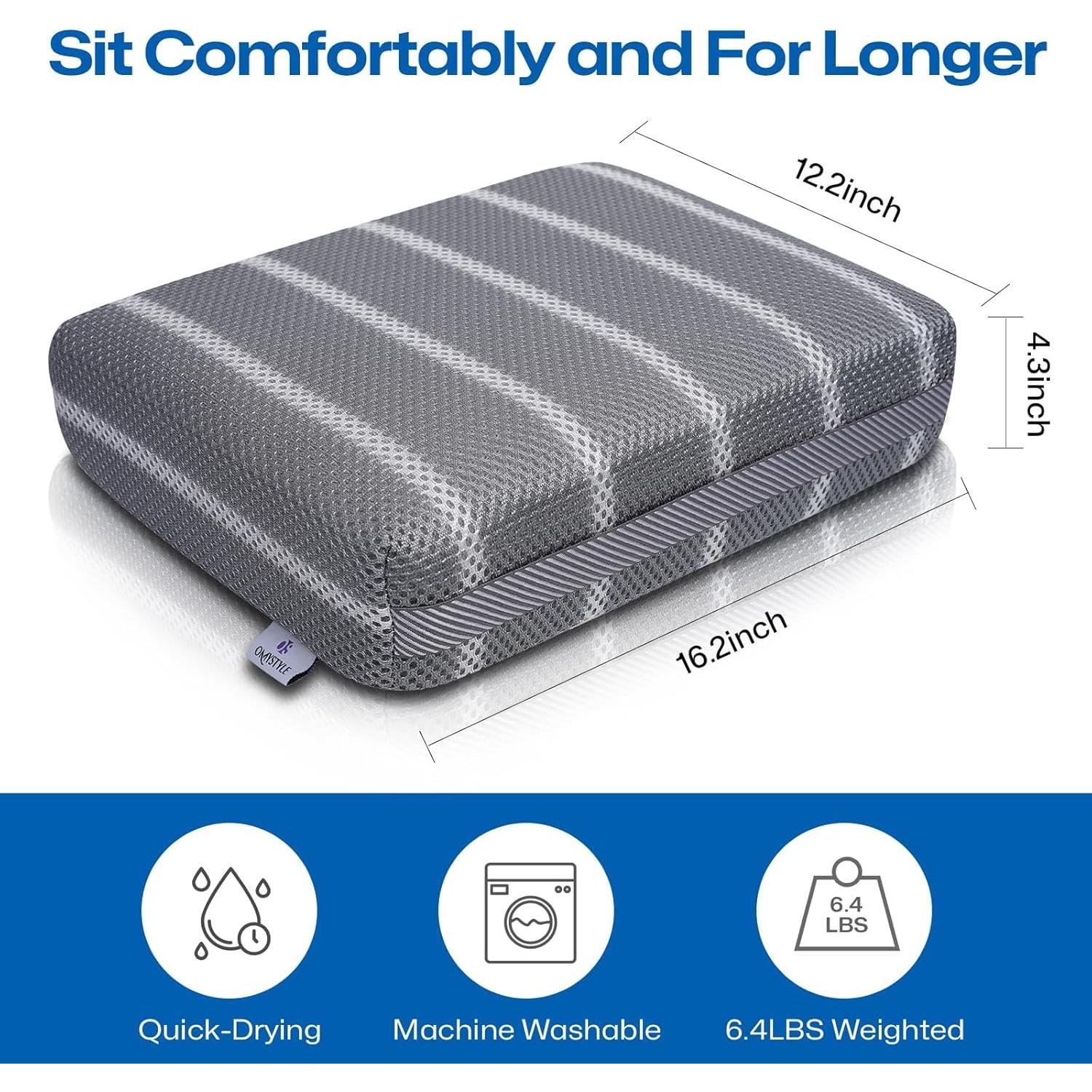 Cojín para bañera de hidromasaje OS OMYSTYLE 40.6x30.5cm Gris