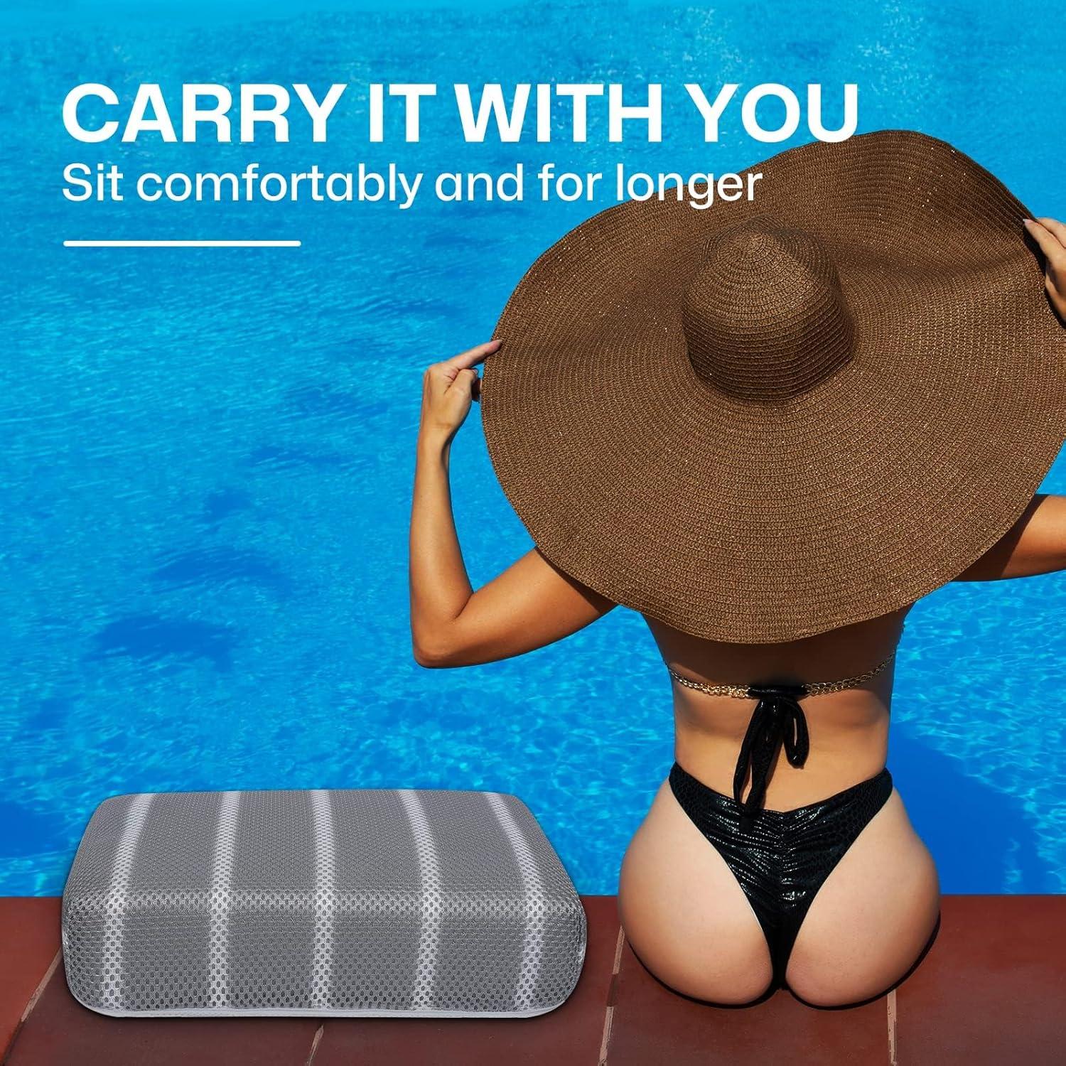 Cojín para bañera de hidromasaje OS OMYSTYLE 40.6x30.5cm Gris