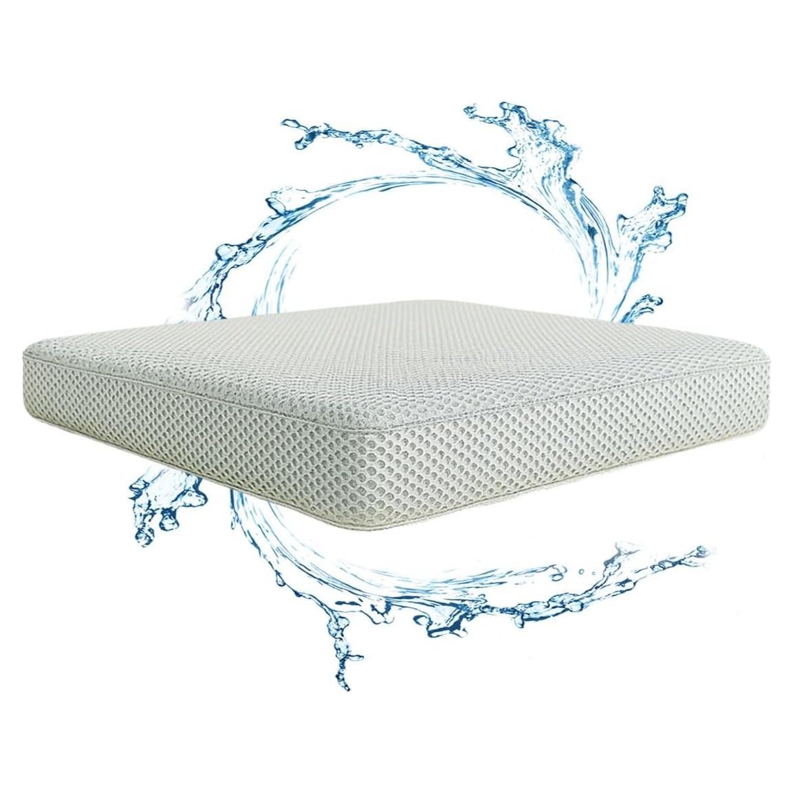 Cojín de Ducha Antideslizante Gwremzlox 40x30 cm Gris Claro