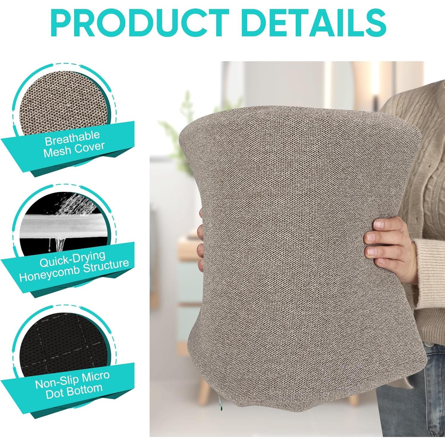 Cojín de Ducha Joe & JoseRin 40x33 cm Lavable Gris