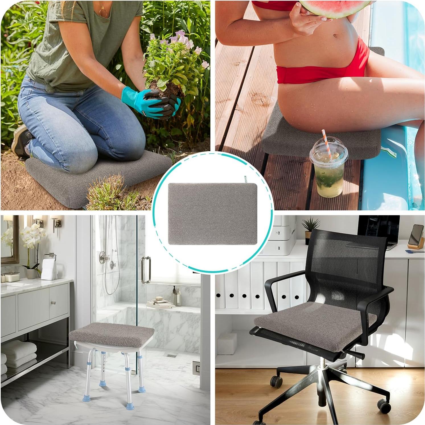 Cojín de Ducha Joe & JoseRin 40x33 cm Lavable Gris