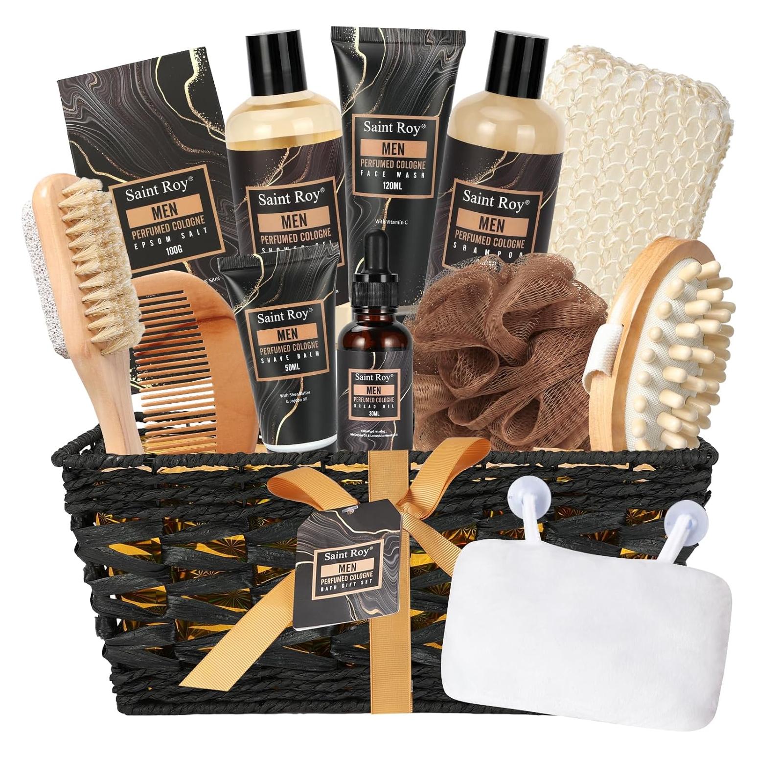 Set de Regalo de Spa para Hombre 14 Piezas - Perfume y Cuidado Personal