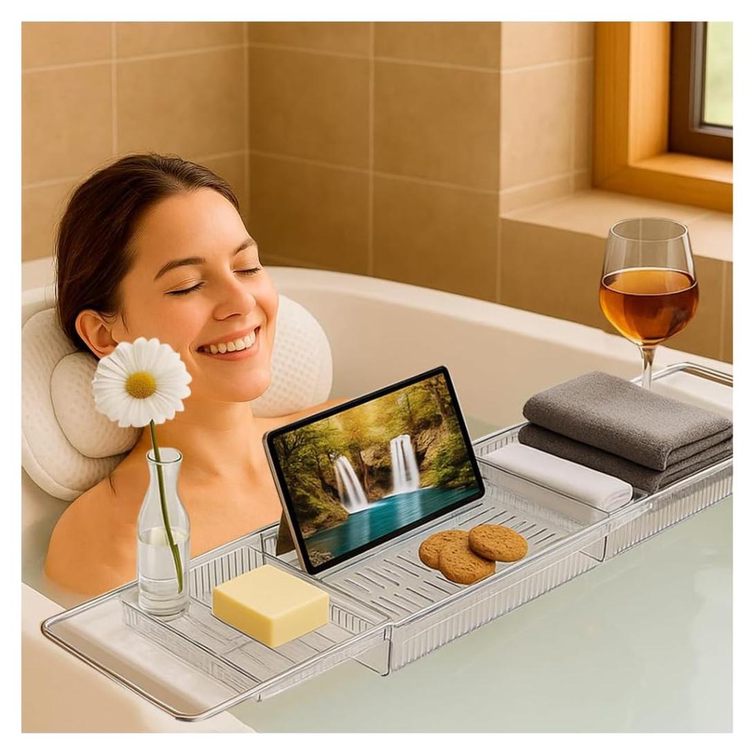 Juego de Bandeja y Almohada para Bañera Consciente y Elegante