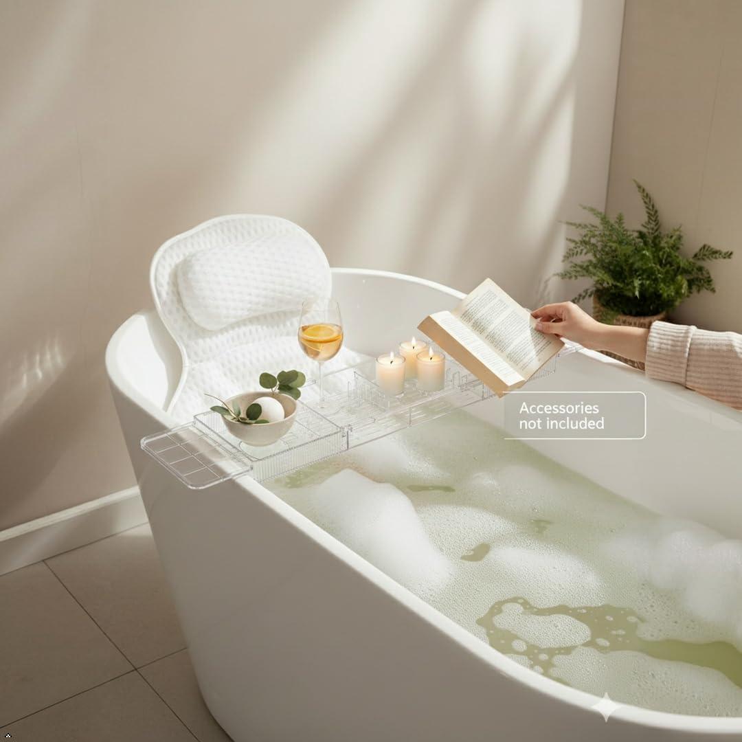 Juego de Bandeja y Almohada para Bañera Consciente y Elegante