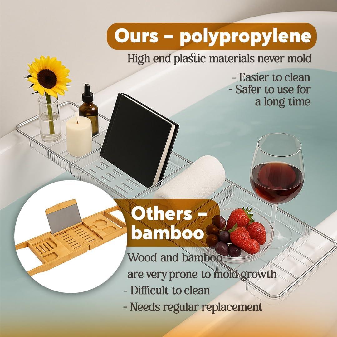 Juego de Bandeja y Almohada para Bañera Consciente y Elegante