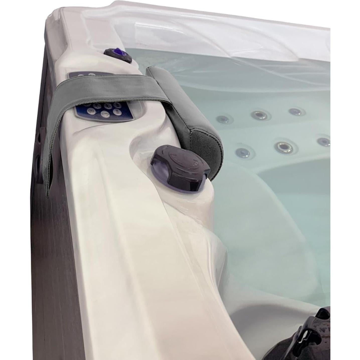 Almohada de Spa Poolzilla Gris con Peso - 50.8x27.9 cm