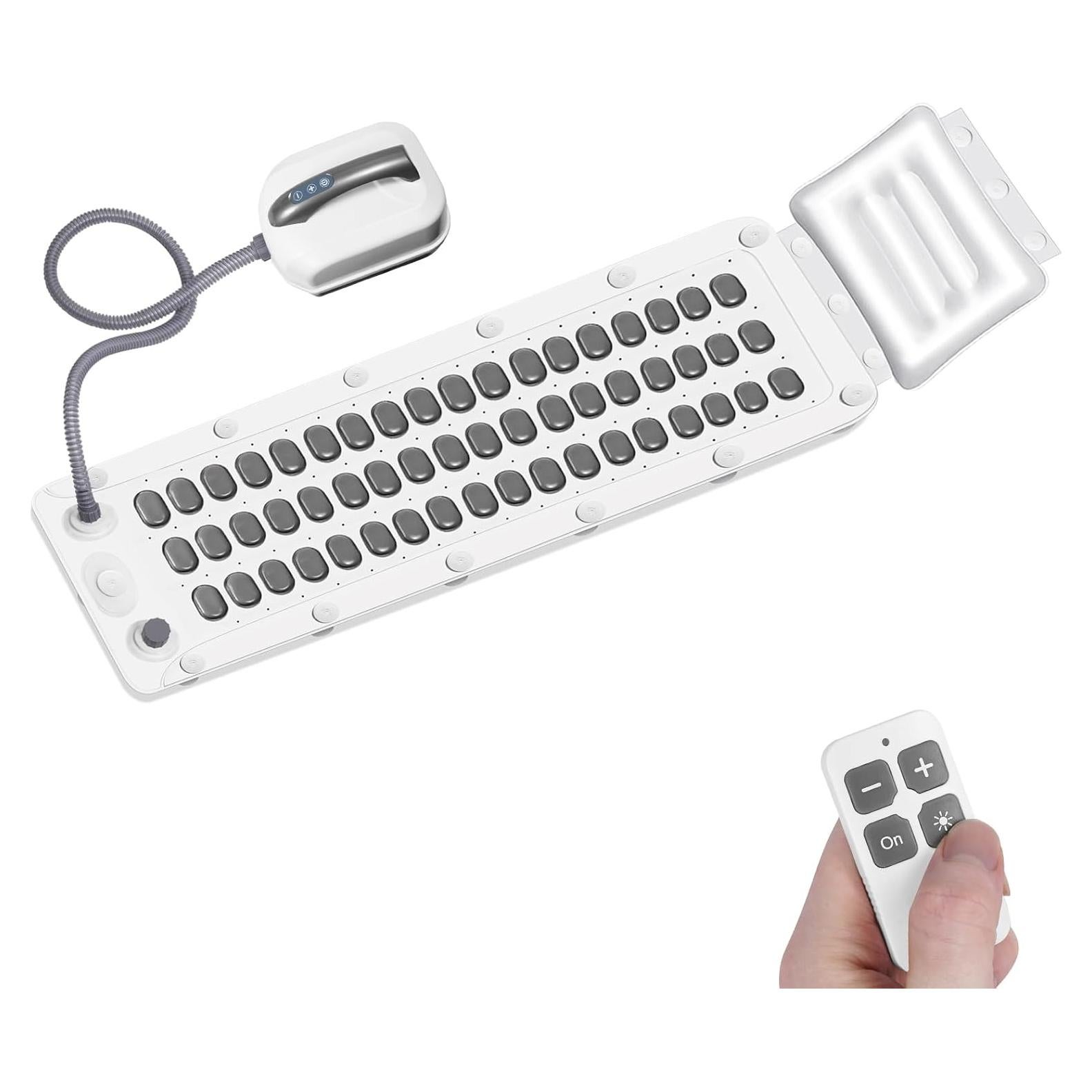 Alfombrilla de Baño de Burbujas Crossing King 114x43cm Gris