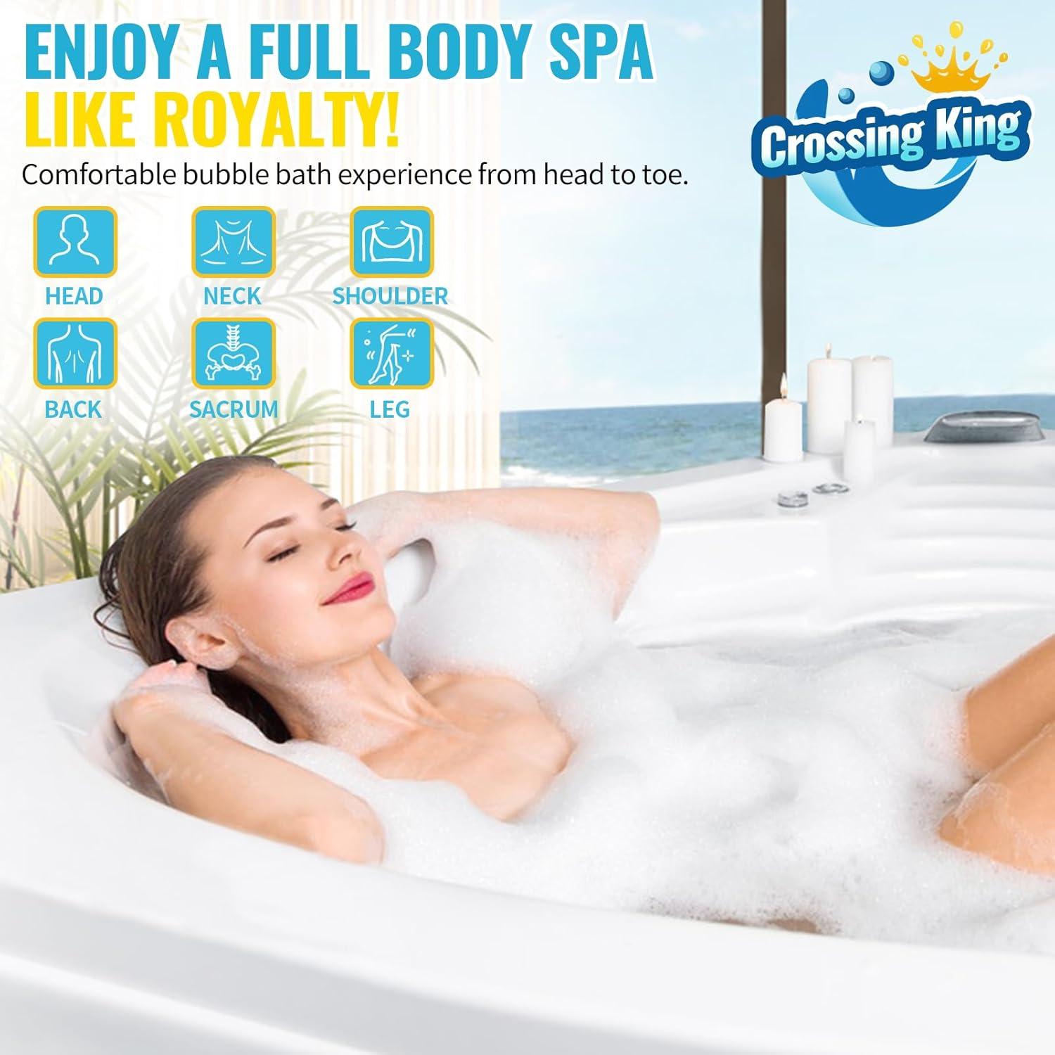 Alfombrilla de Baño de Burbujas Crossing King 114x43cm Gris