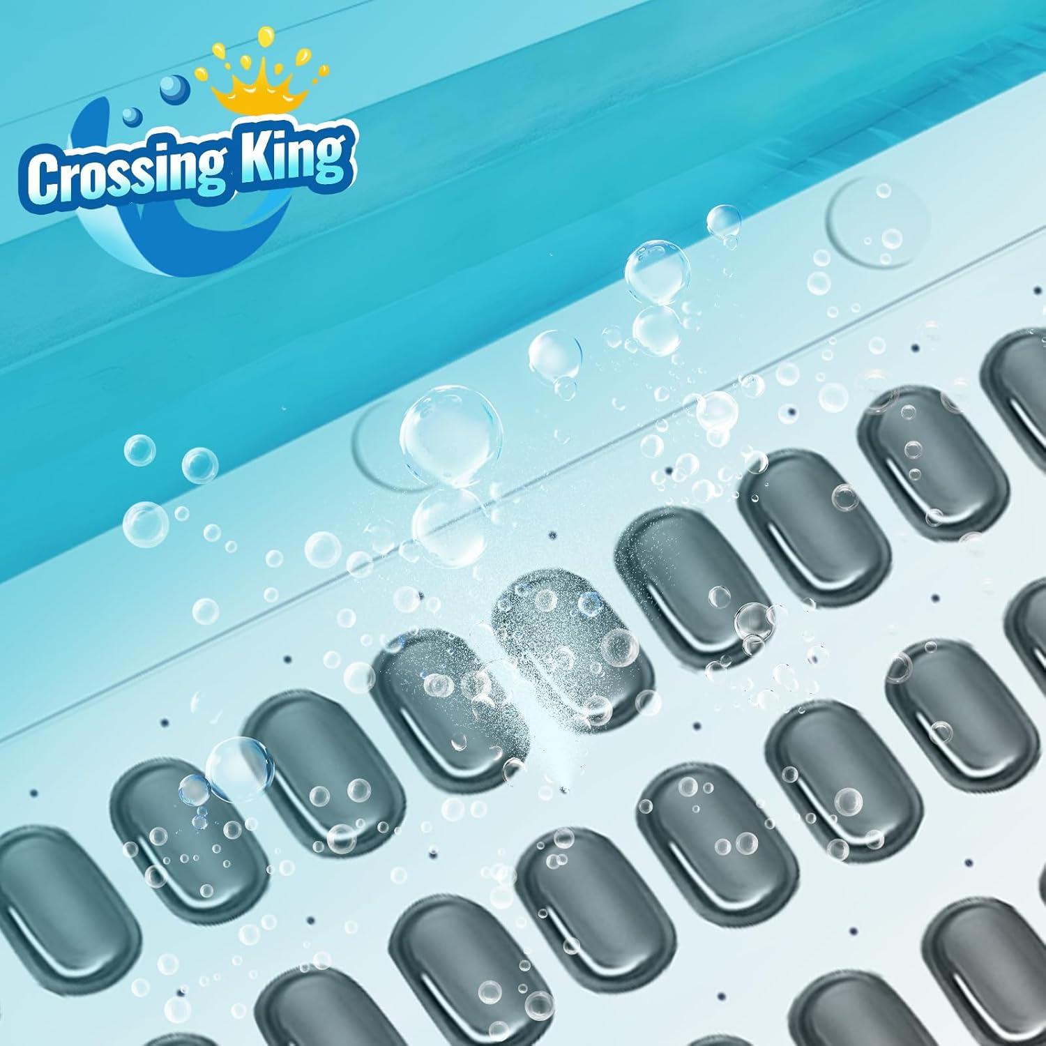 Alfombrilla de Baño de Burbujas Crossing King 114x43cm Gris