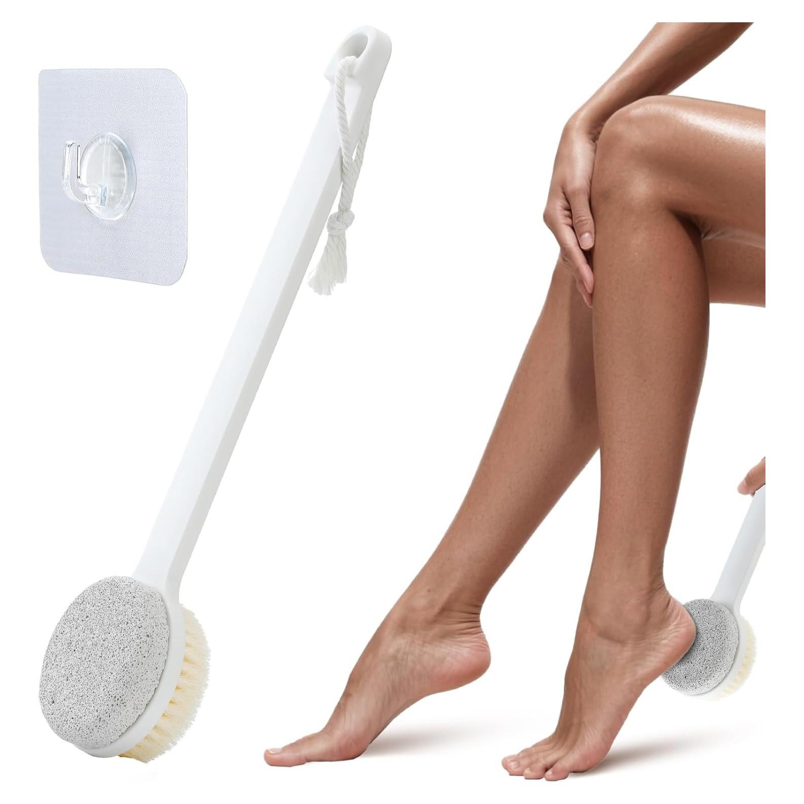 Exfoliador de Pies 2 en 1 VIP LUXE BAZAAR con Mango Largo