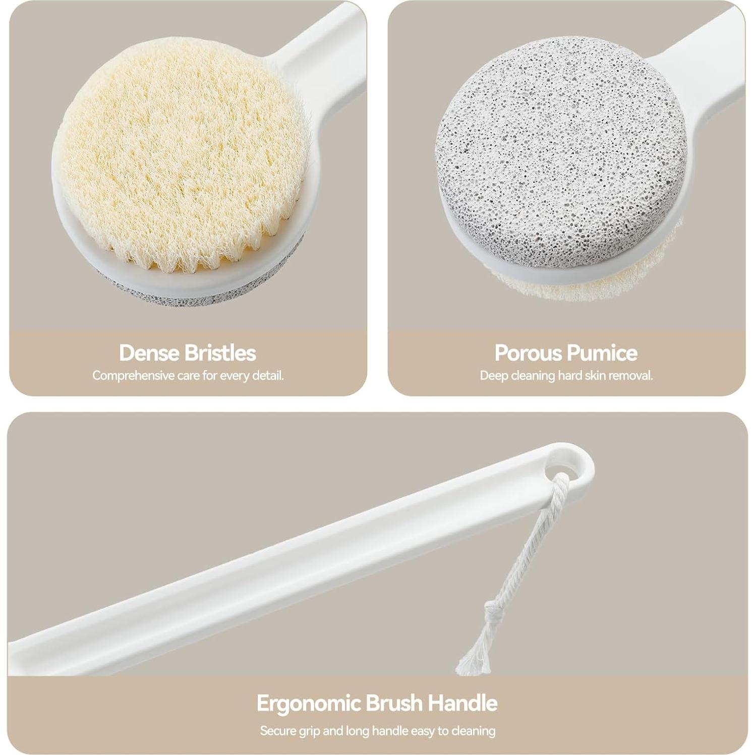 Exfoliador de Pies 2 en 1 VIP LUXE BAZAAR con Mango Largo