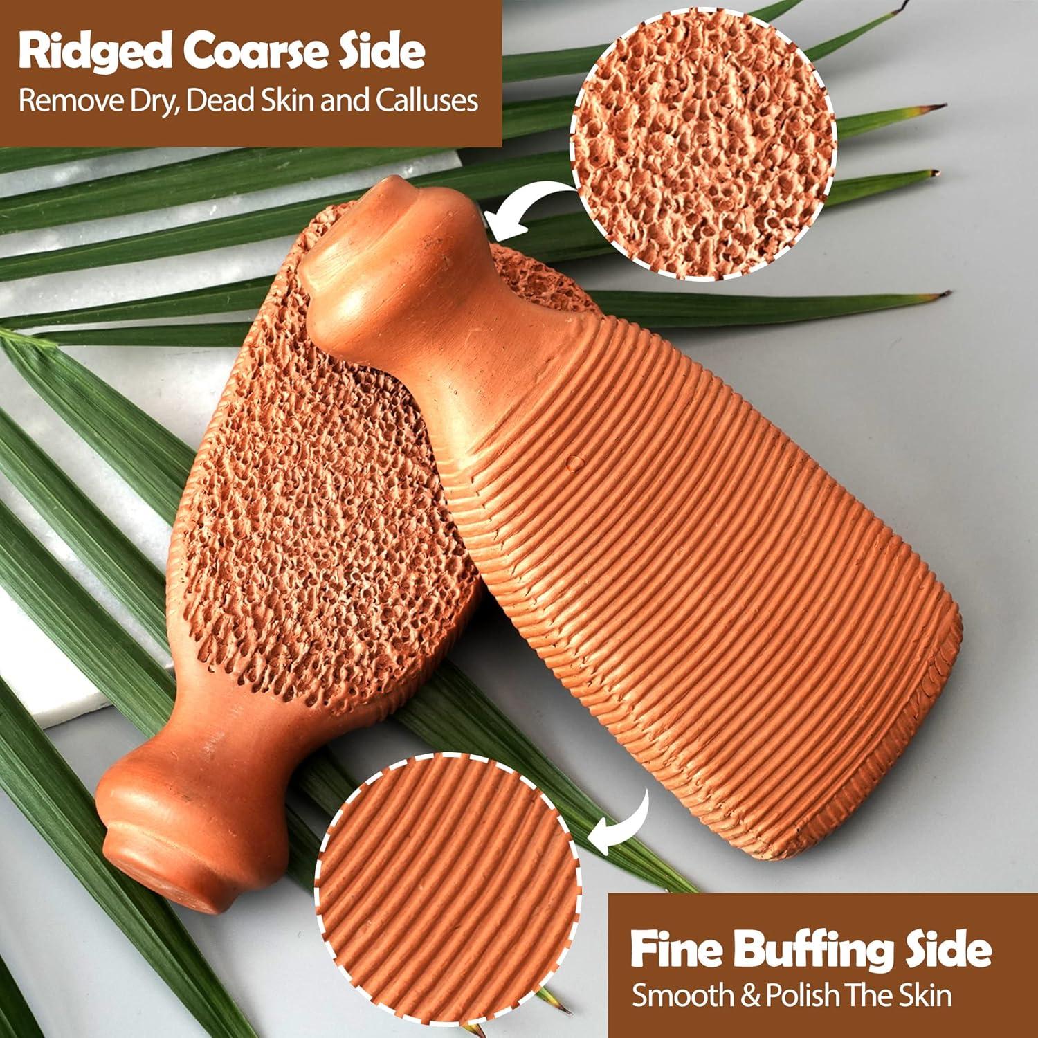 Piedra Pómez Exfoliante LOVE PUMICE Doble Grano 16.6cm