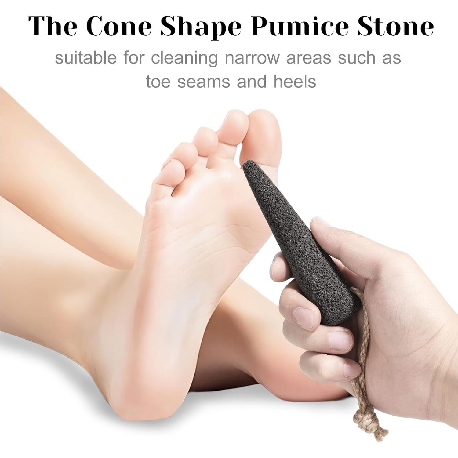 Juego de 2 Piedras Pómez Naturales VALENTISE para Pies