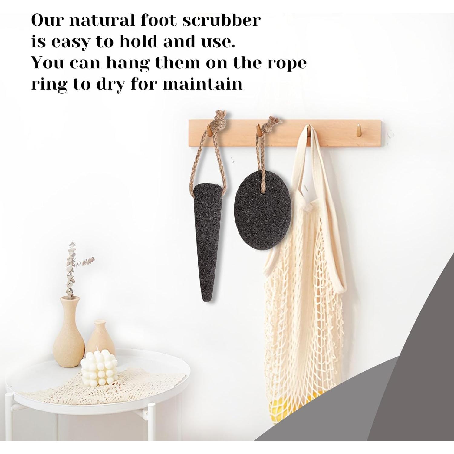 Juego de 2 Piedras Pómez Naturales VALENTISE para Pies