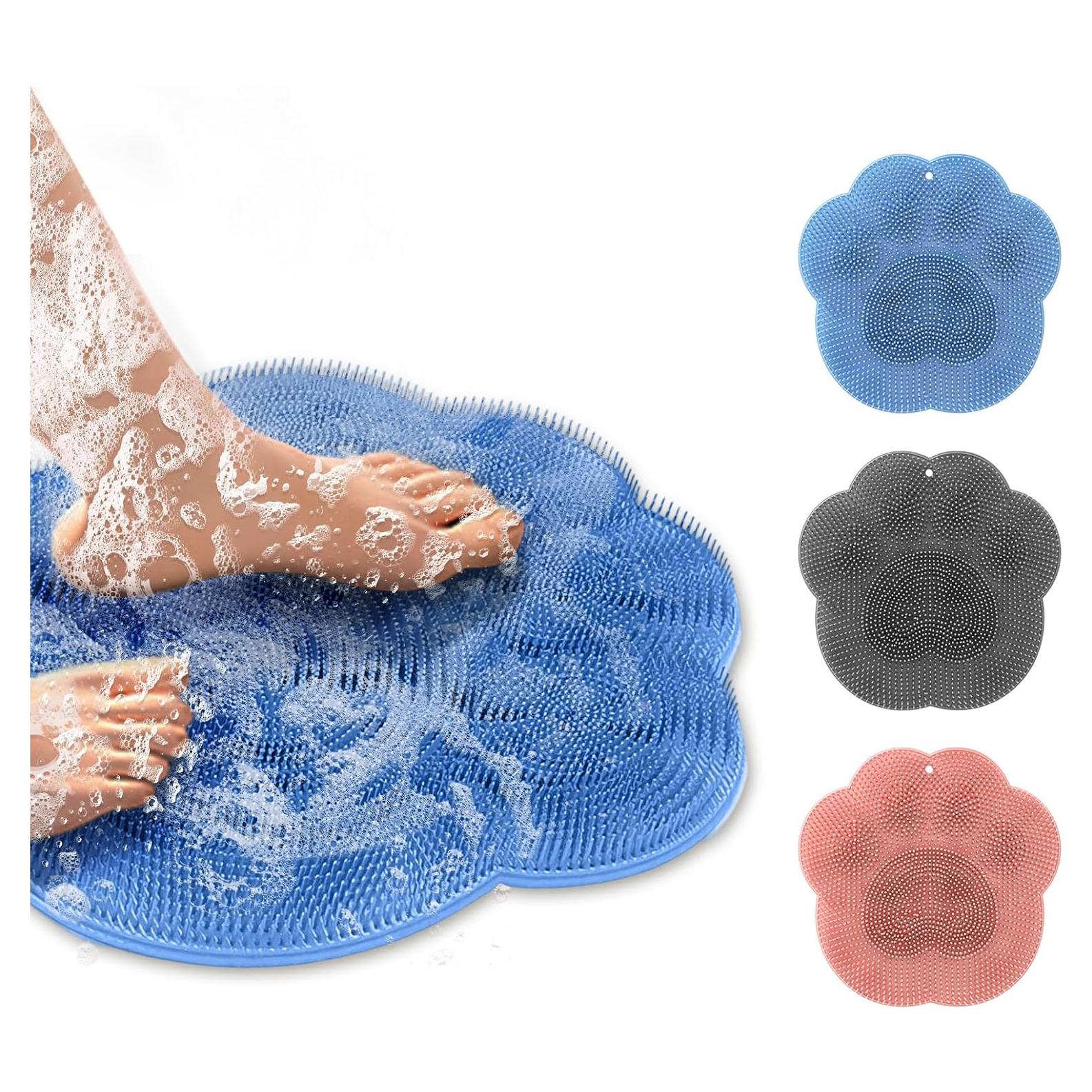 Alfombrilla Exfoliante para Pies GoetGeas Antideslizante Azul