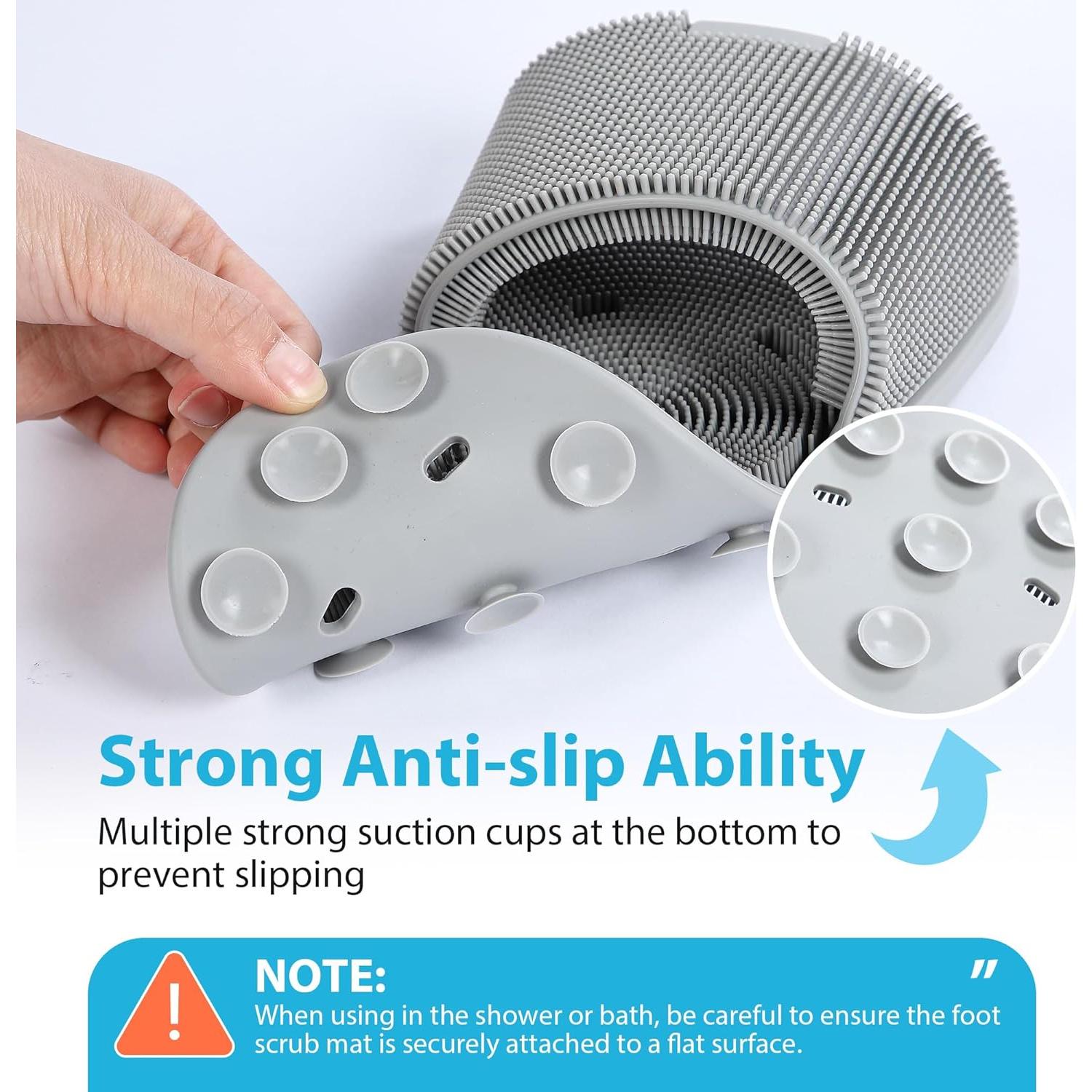 Limpiador de Pies para Ducha Enhon - 2 Paquetes Silicona