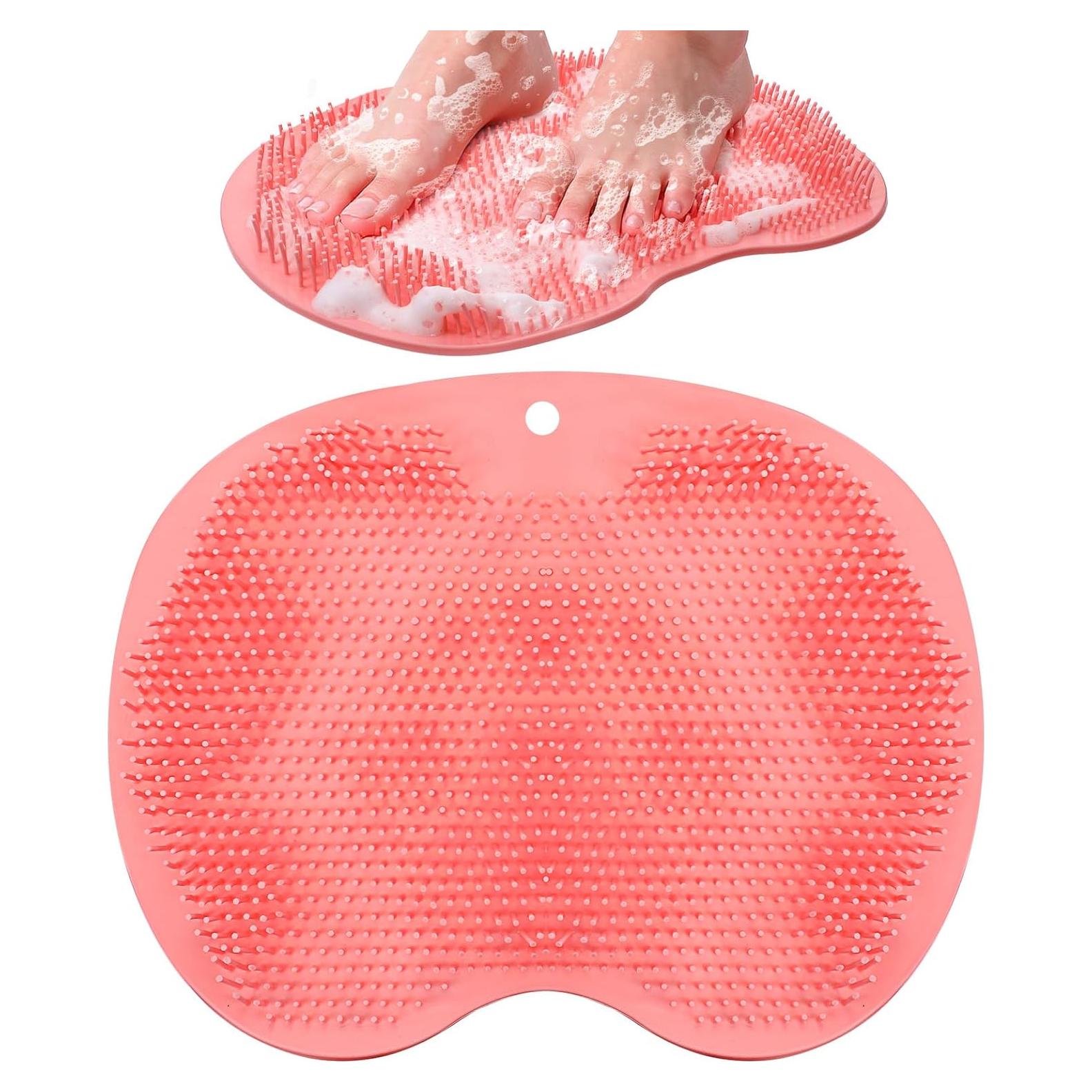 Alfombrilla Exfoliante para Pies Guduling con Ventosas Rosa