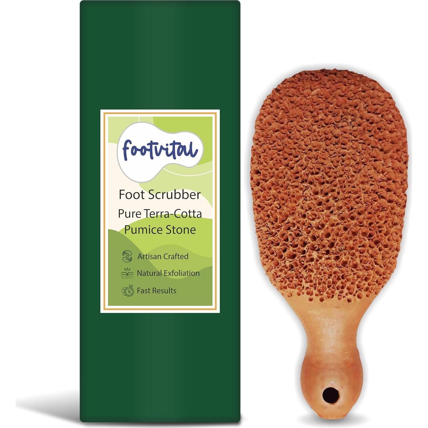 Piedra Pómez Exfoliadora Footvital 12.7 cm Natural