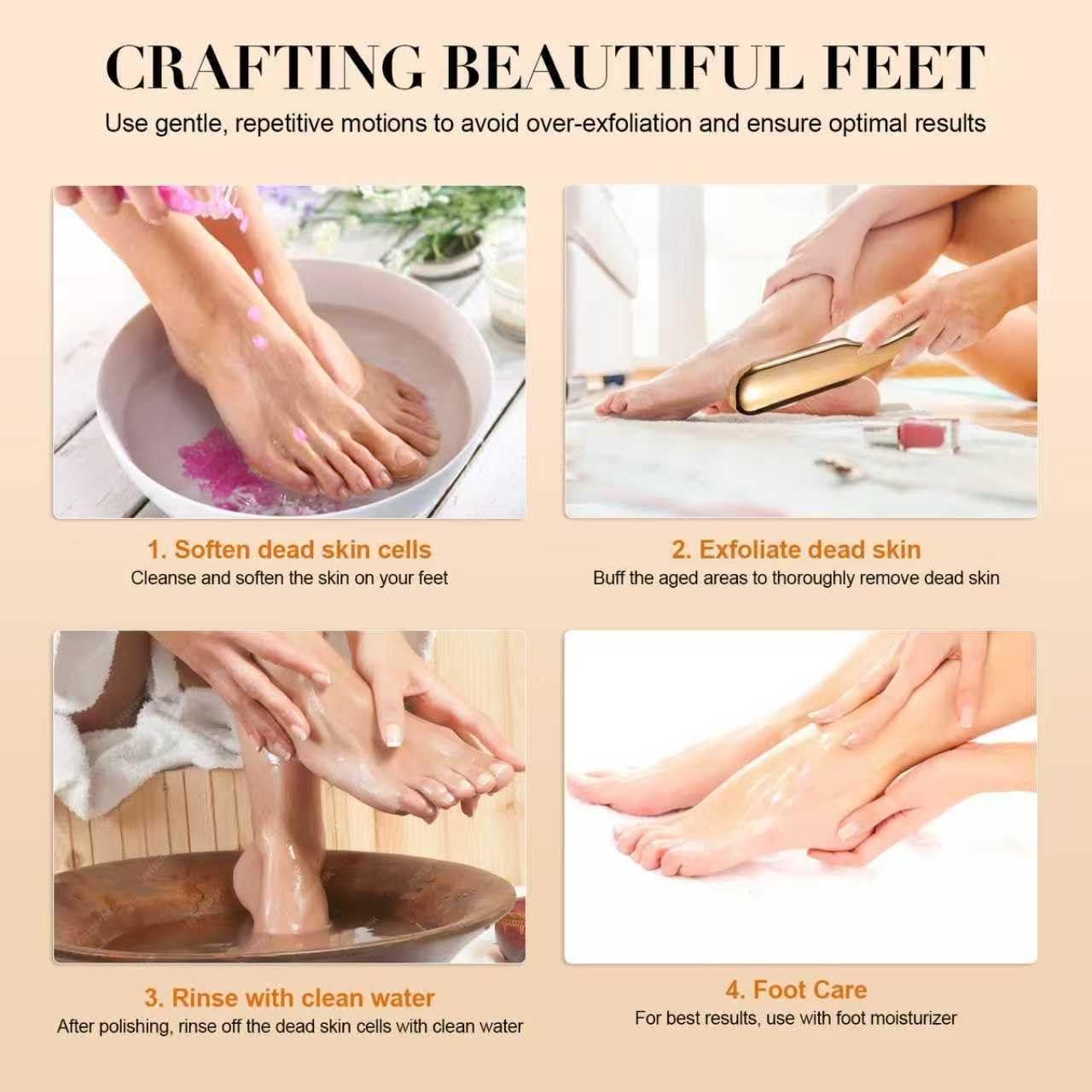 Lima de Pies de Vidrio Nano Genérico con Mango Ergonómico