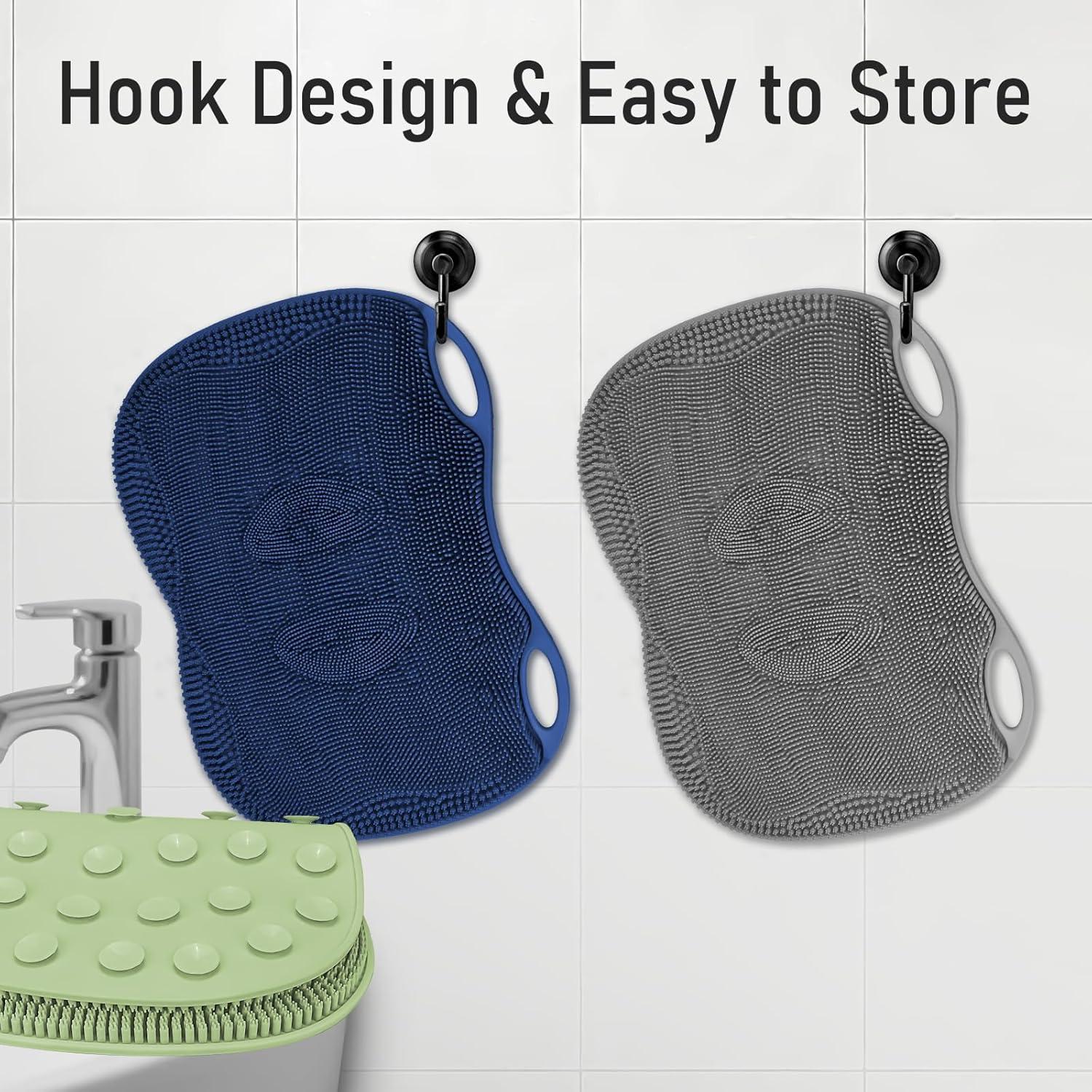 Alfombrilla de Ducha para Pies XL Hengzhi Gris 43x34 cm