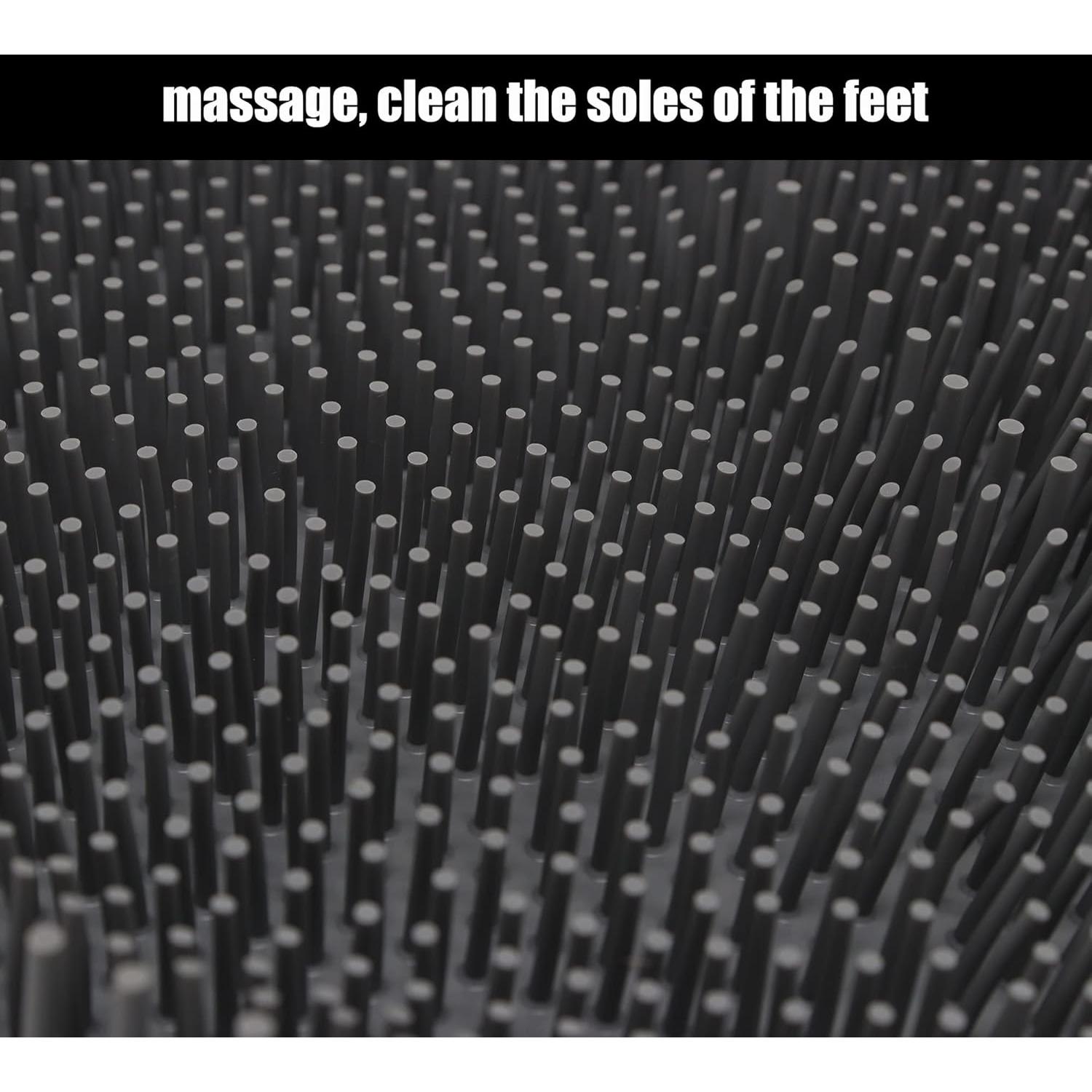 Exfoliante de pies de silicona BENLIUDH con ventosas 30.5x22.9cm