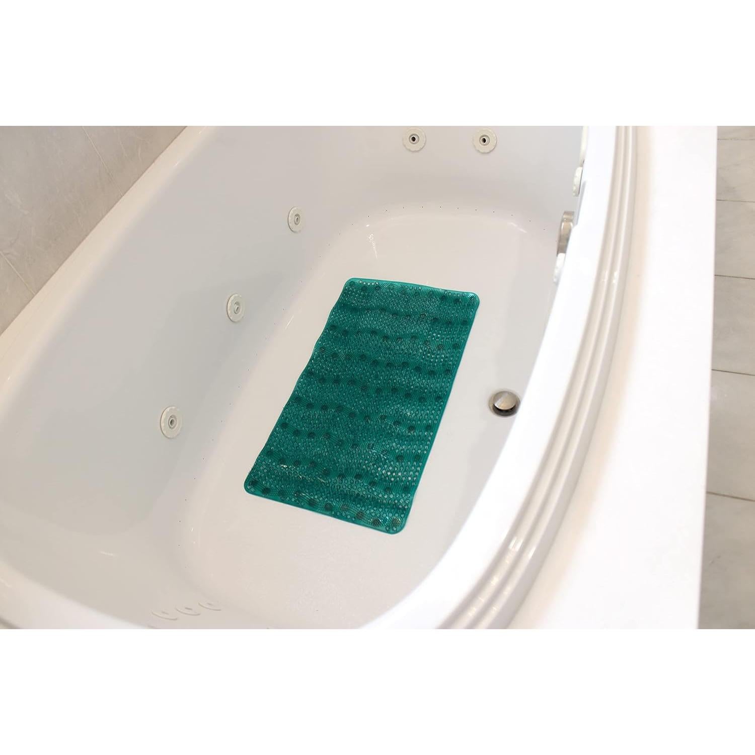 Alfombrilla de Baño Antideslizante Dependable 70 x 38 cm Verde Teal