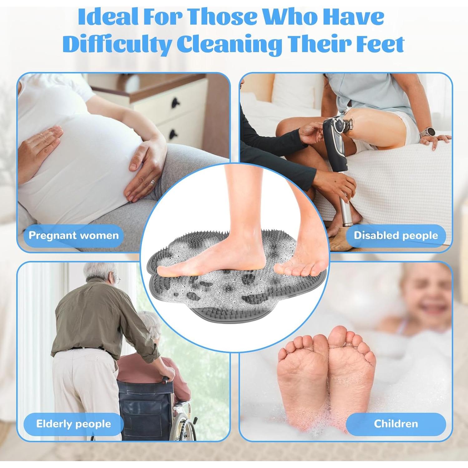 Alfombrillas de Fregado de Silicona NAFJYR 30x30 cm 2 Pcs