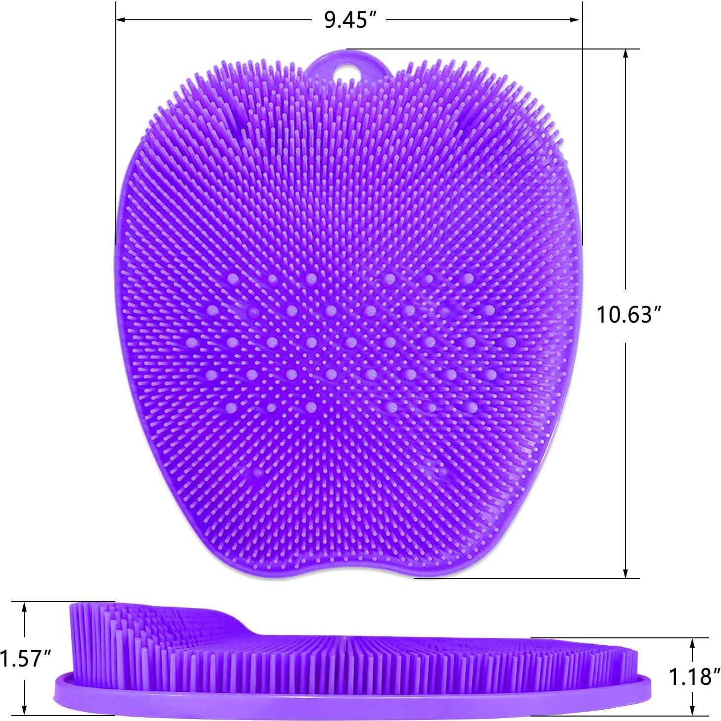 Alfombrilla Exfoliante para Pies AXLOFO XL Antideslizante Morado