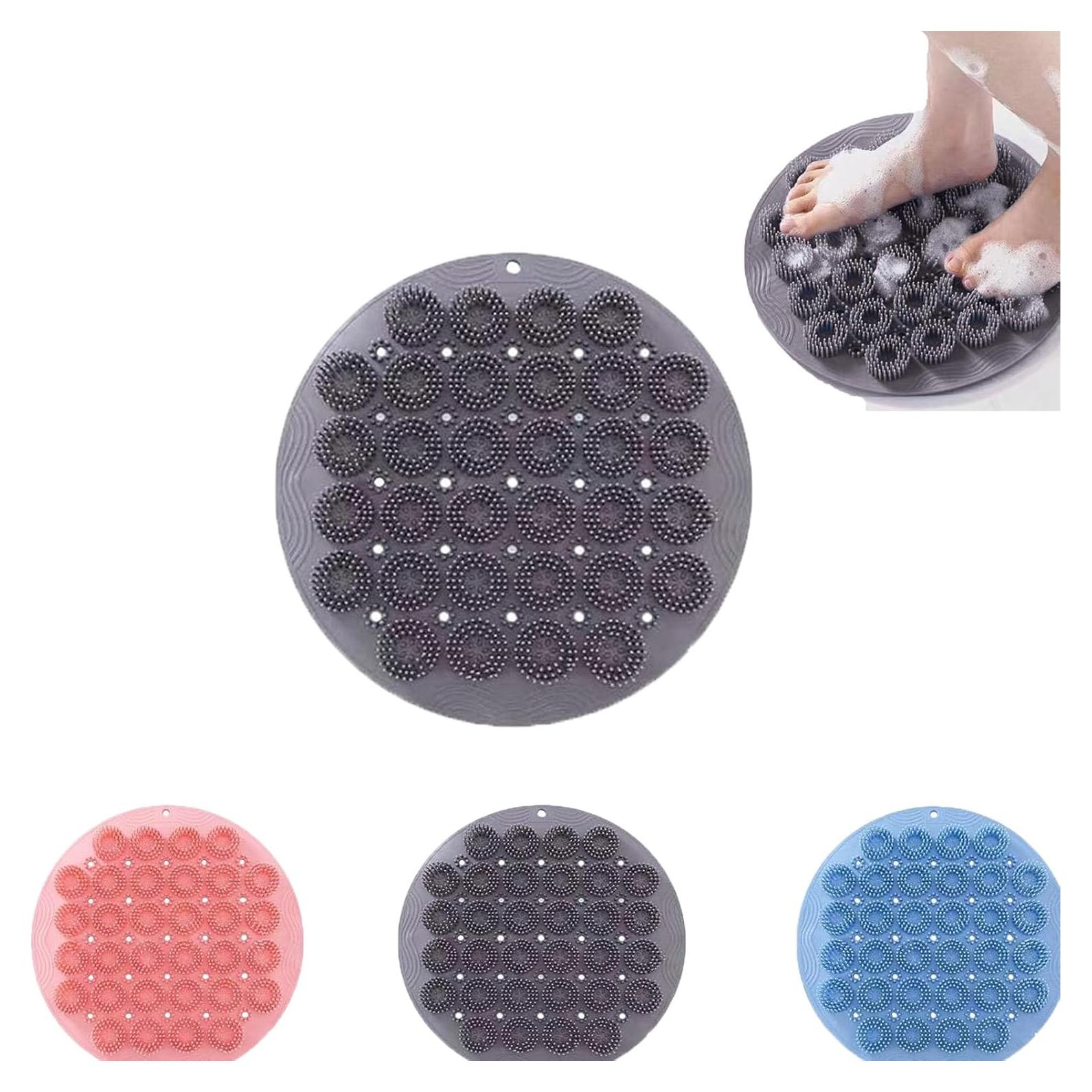 Alfombrilla Exfoliante para Pies Tochinkar Gris 30x30cm