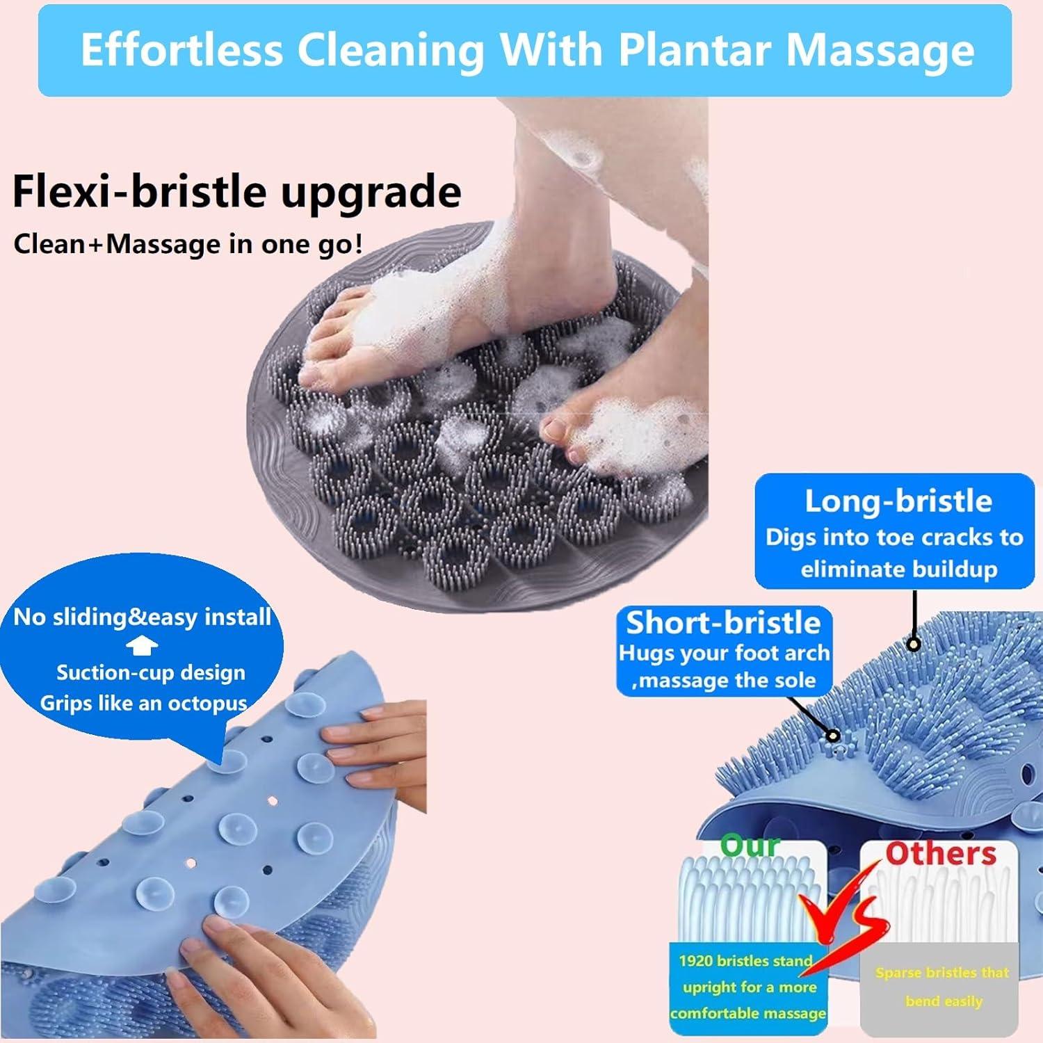 Alfombrilla Exfoliante para Pies Tochinkar Gris 30x30cm