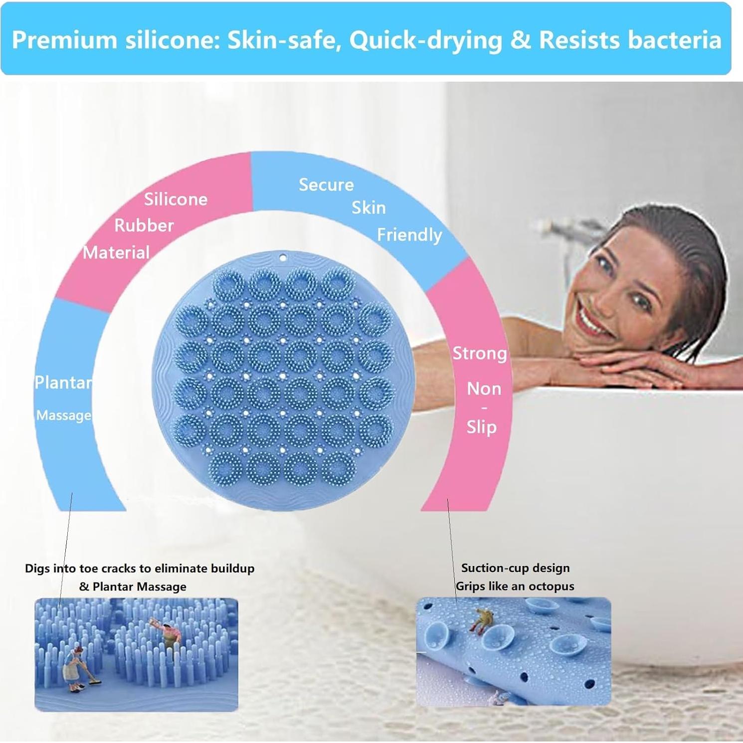 Alfombrilla Exfoliante para Pies Tochinkar Gris 30x30cm