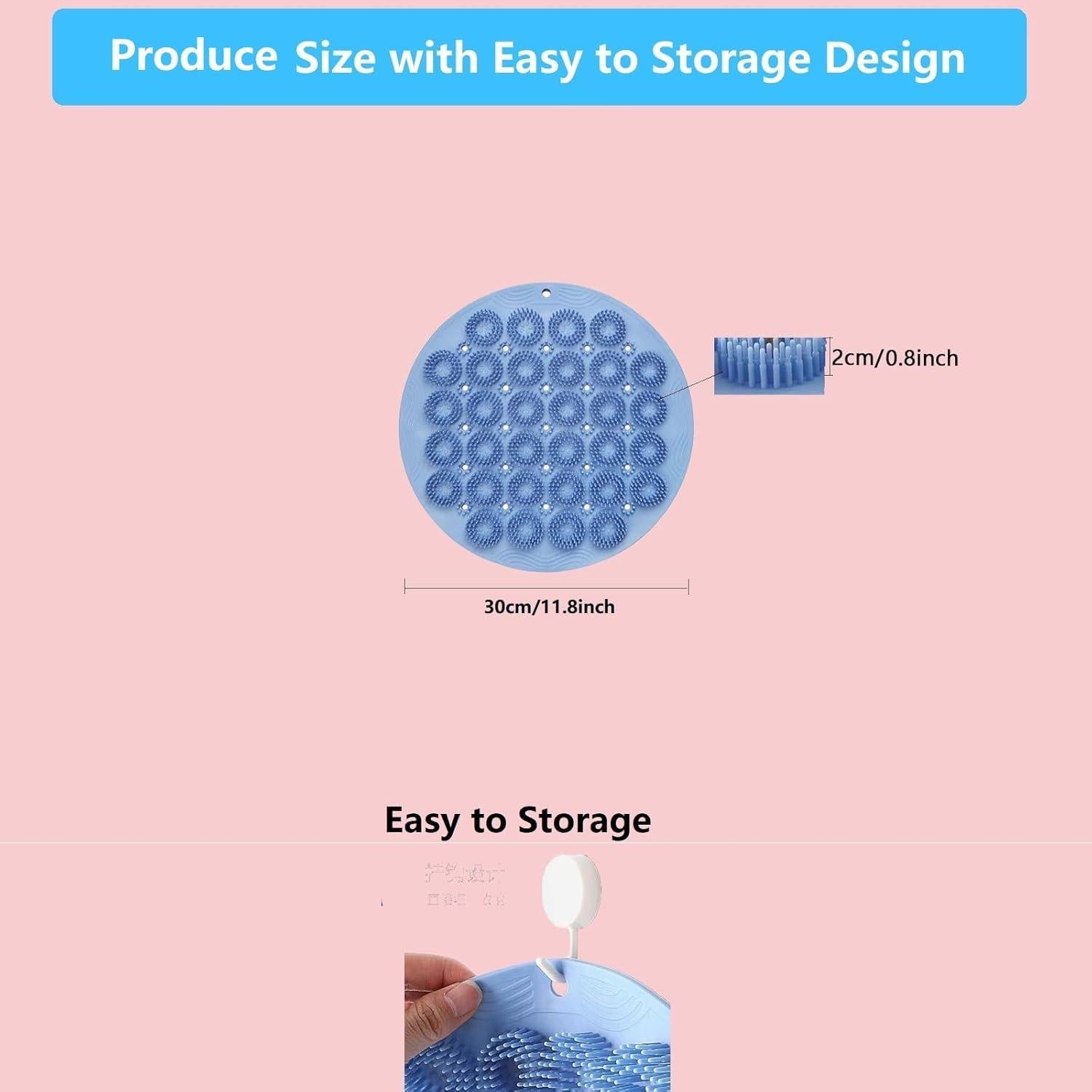 Alfombrilla Exfoliante para Pies Tochinkar Gris 30x30cm