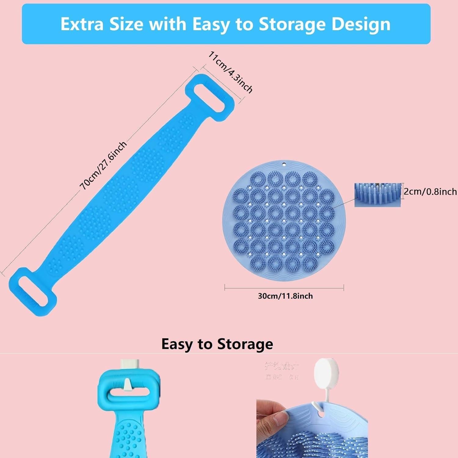 Juego de Exfoliadores de Espalda y Pies Tochinkar - Antideslizante