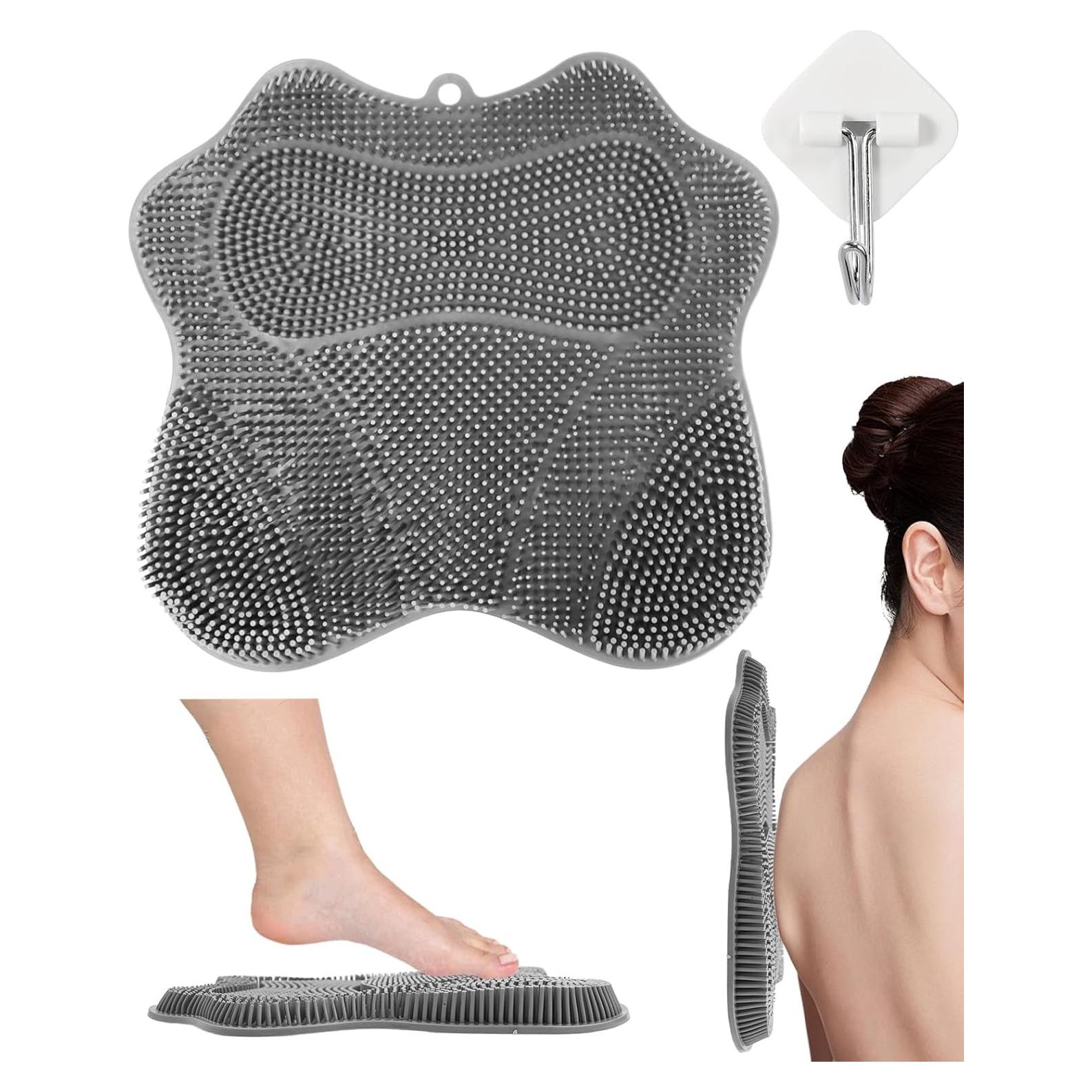 Alfombrilla de Exfoliación para Pies Silicona WOJVVK 29.5x27.4cm