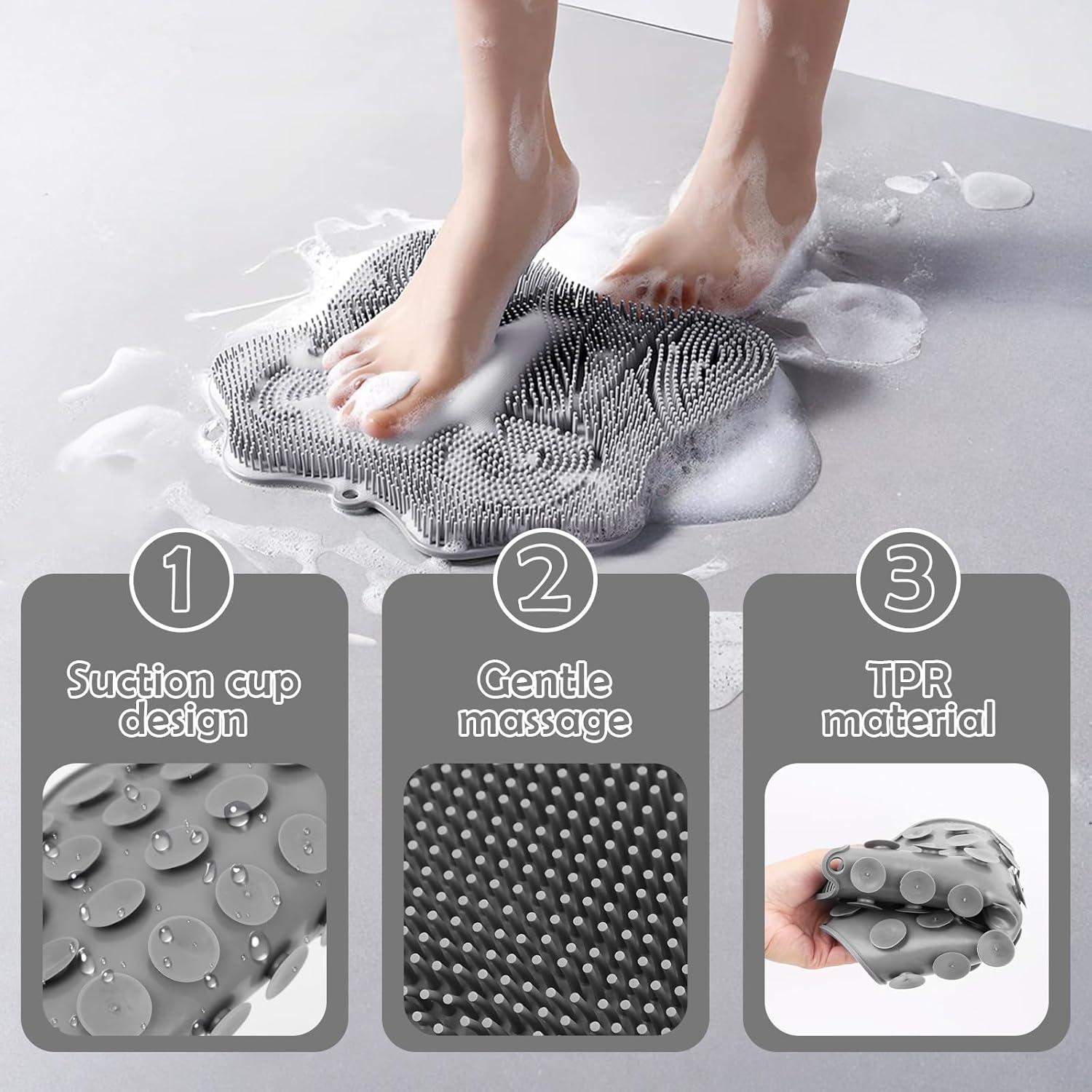 Alfombrilla de Exfoliación para Pies Silicona WOJVVK 29.5x27.4cm