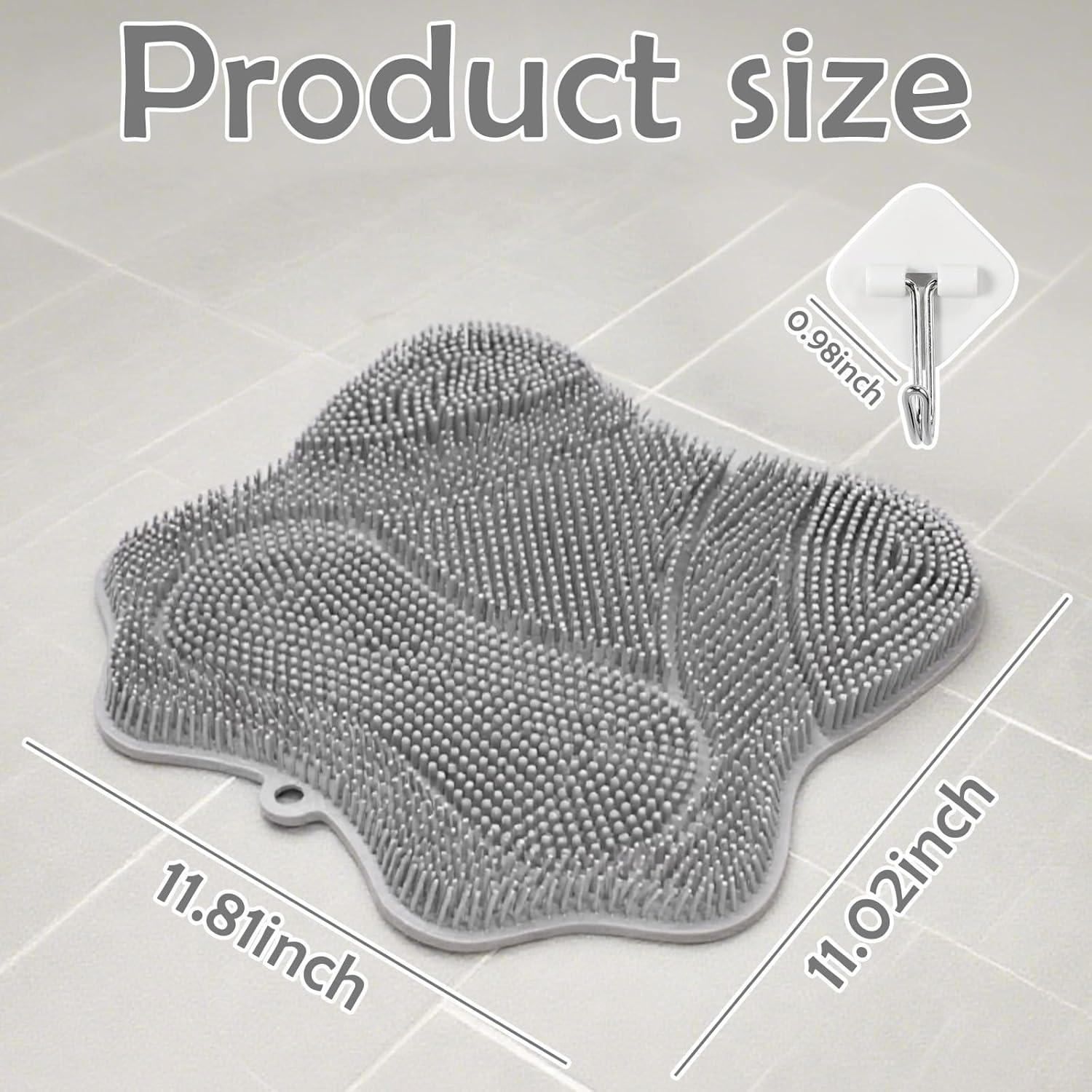 Alfombrilla de Exfoliación para Pies Silicona WOJVVK 29.5x27.4cm