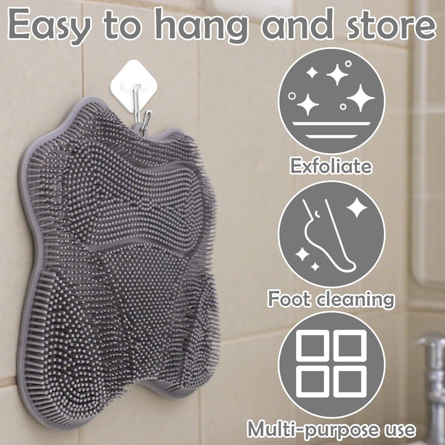 Alfombrilla de Exfoliación para Pies Silicona WOJVVK 29.5x27.4cm