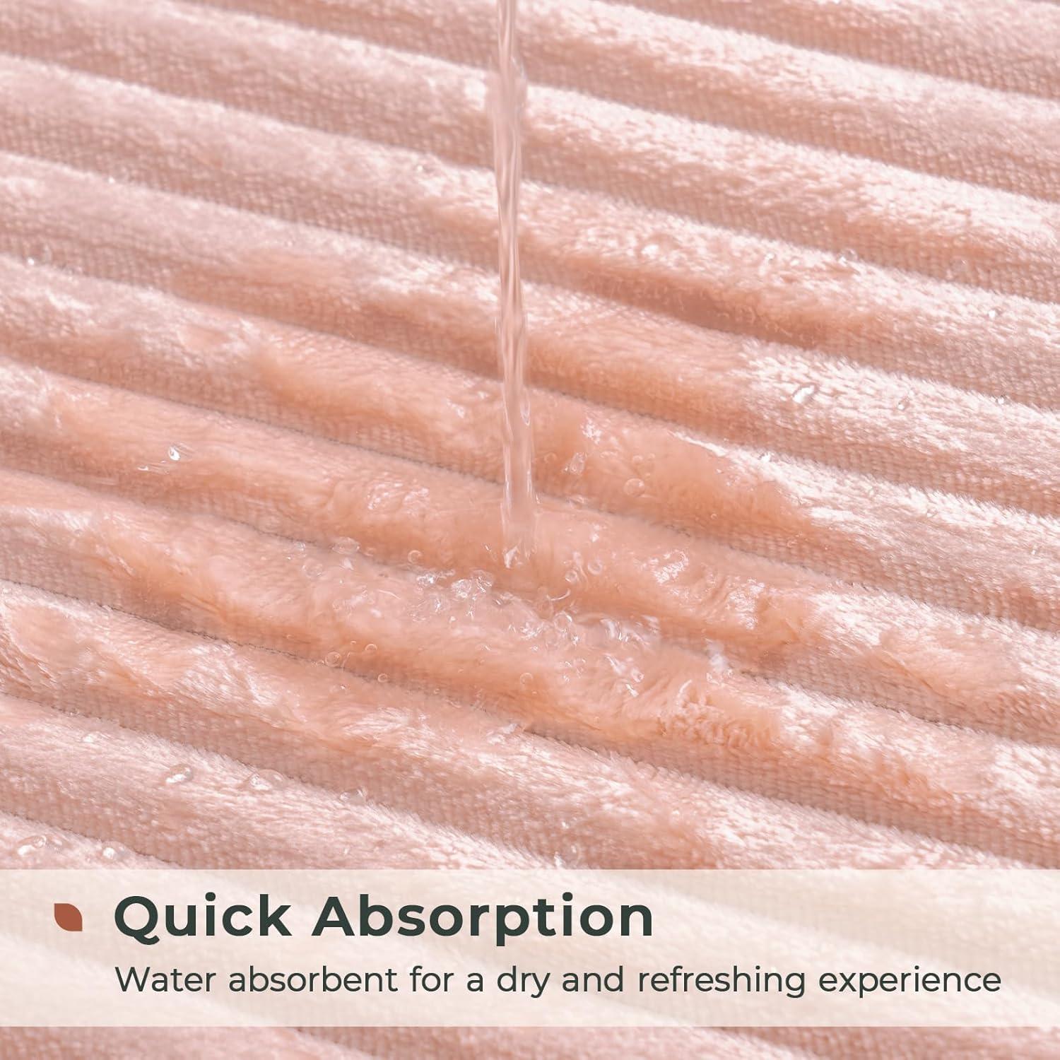 Alfombrilla de Baño FRESHMINT Espuma de Memoria 46x61 cm Rosa