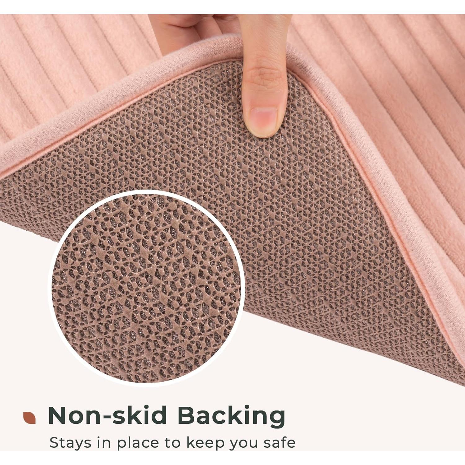 Alfombrilla de Baño FRESHMINT Espuma de Memoria 46x61 cm Rosa