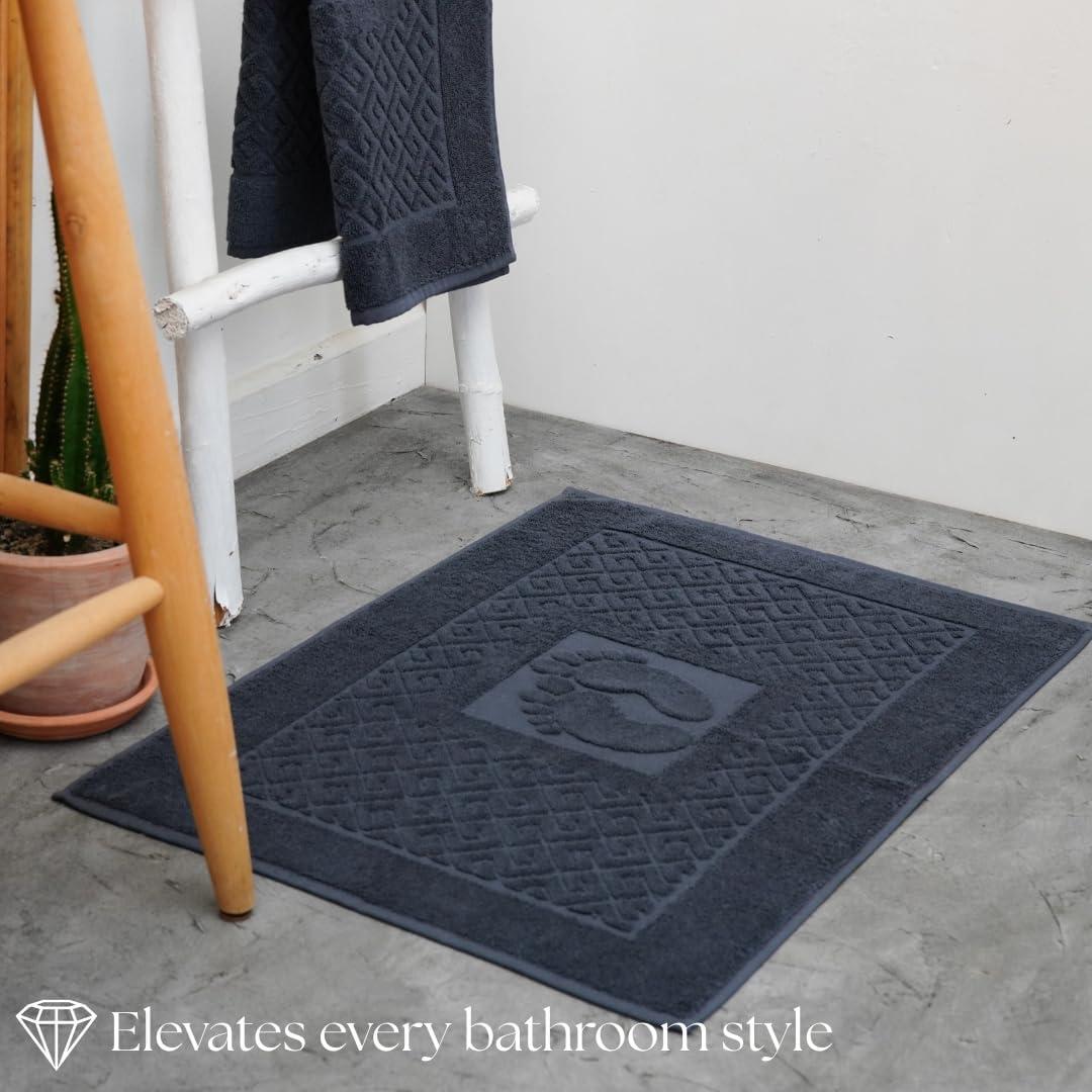 Toallas de Baño de Algodón Turco Marmaris Co. - 2 Piezas Gris